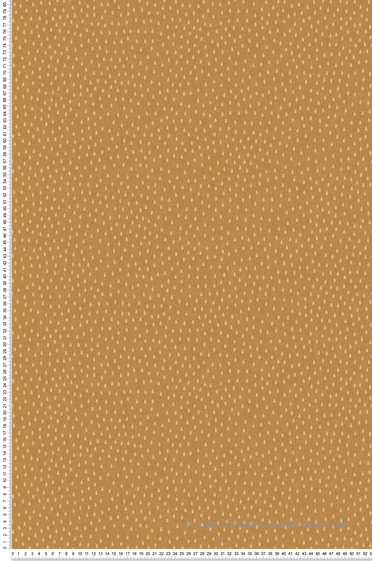 Papier peint Goutte Ondée jaune orangé - Bohème de Casélio | Réf. BOM103162518