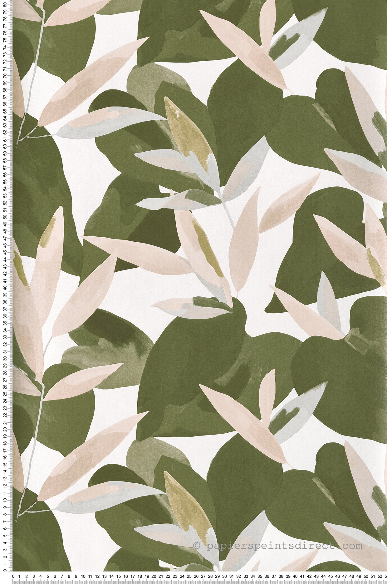 Papier peint Feuillage Influence vert et rose - Imagination de Casélio | Réf. IMG102157220