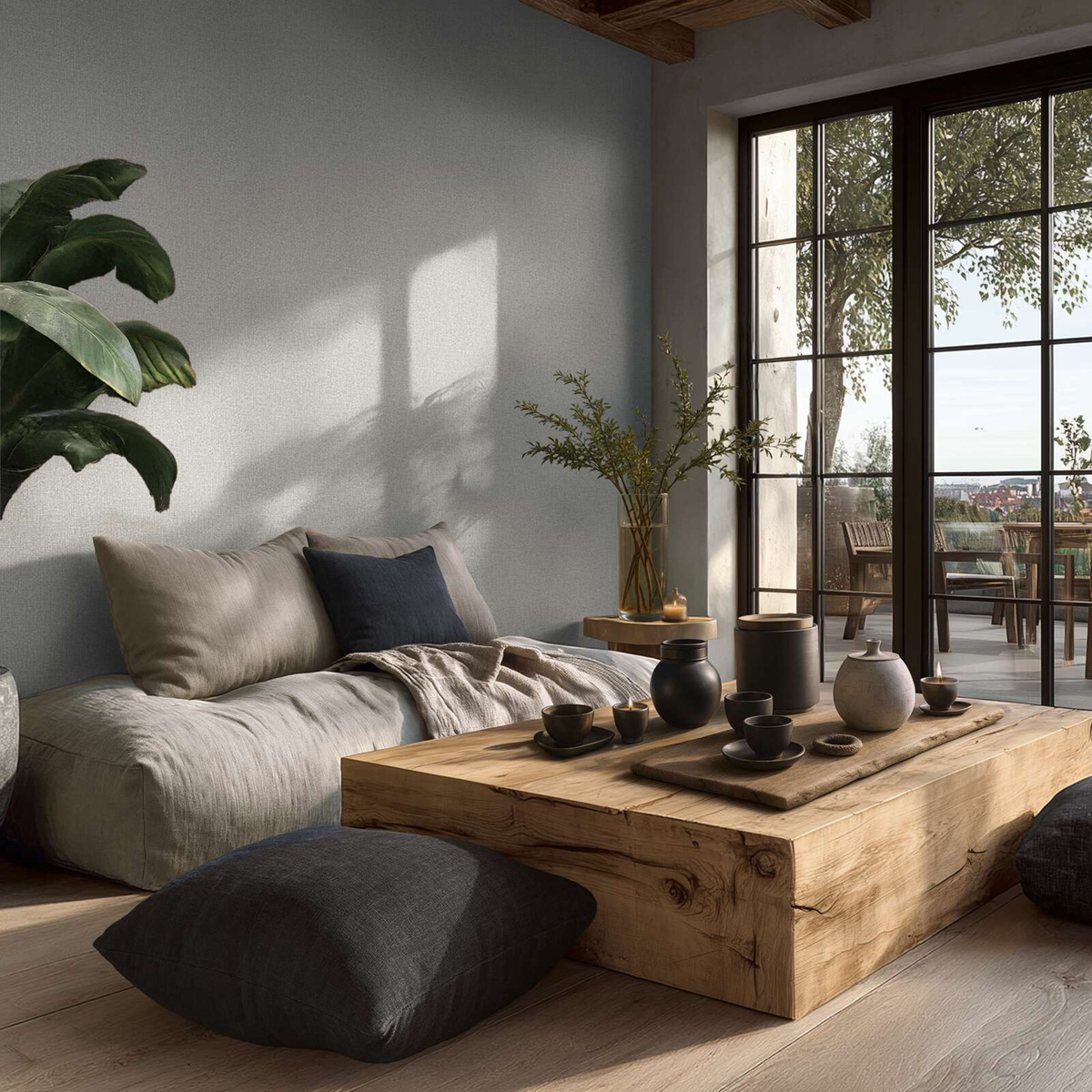 Papier peint Paille Tressée gris clair argenté - Vibes & Styles d'A.S. Création | Réf. AS-791122