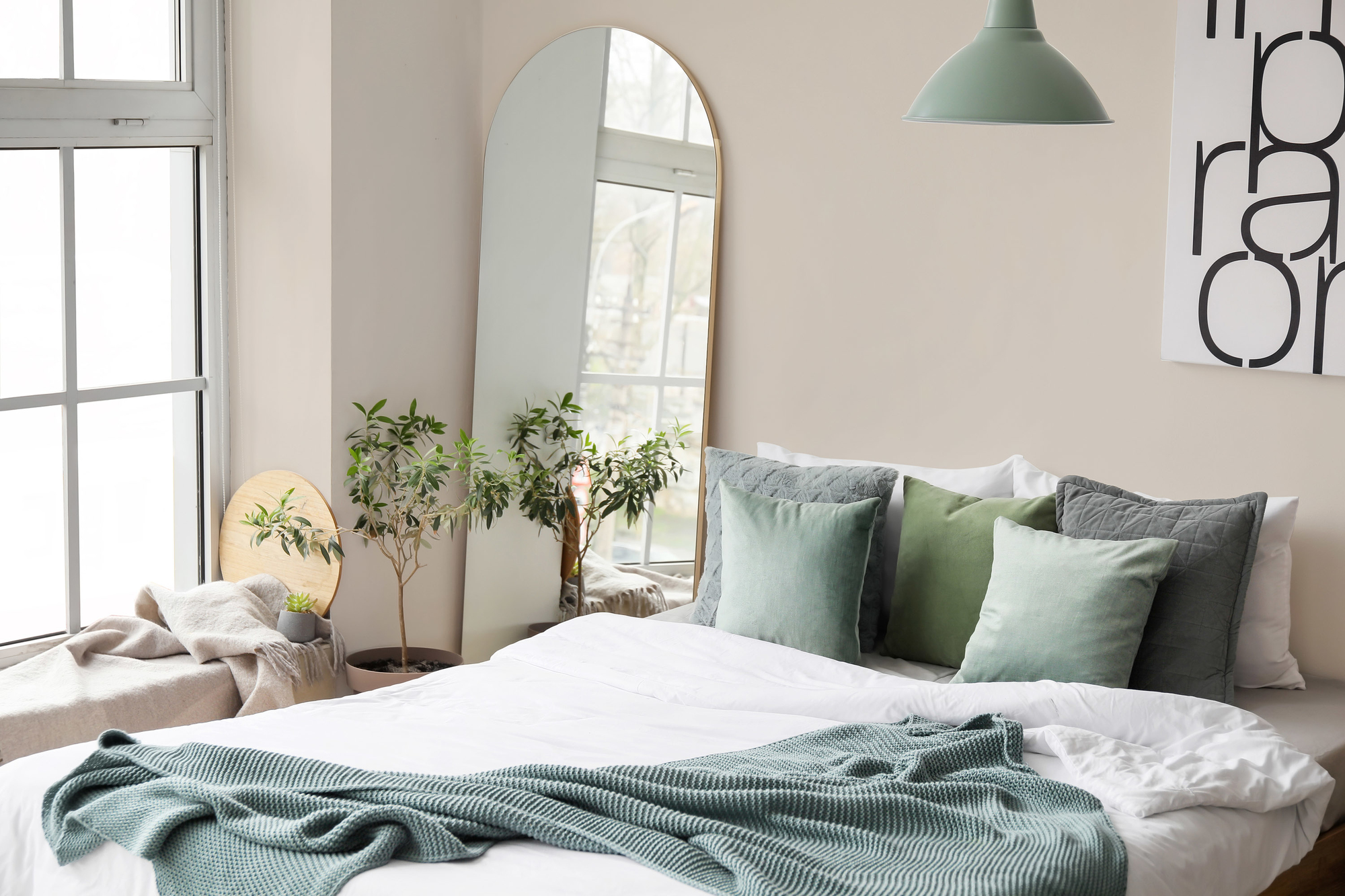 Photo numéro 2 d'une pièce avec un mur peint avec la peinture  Puro crème sandy beige  - c7022