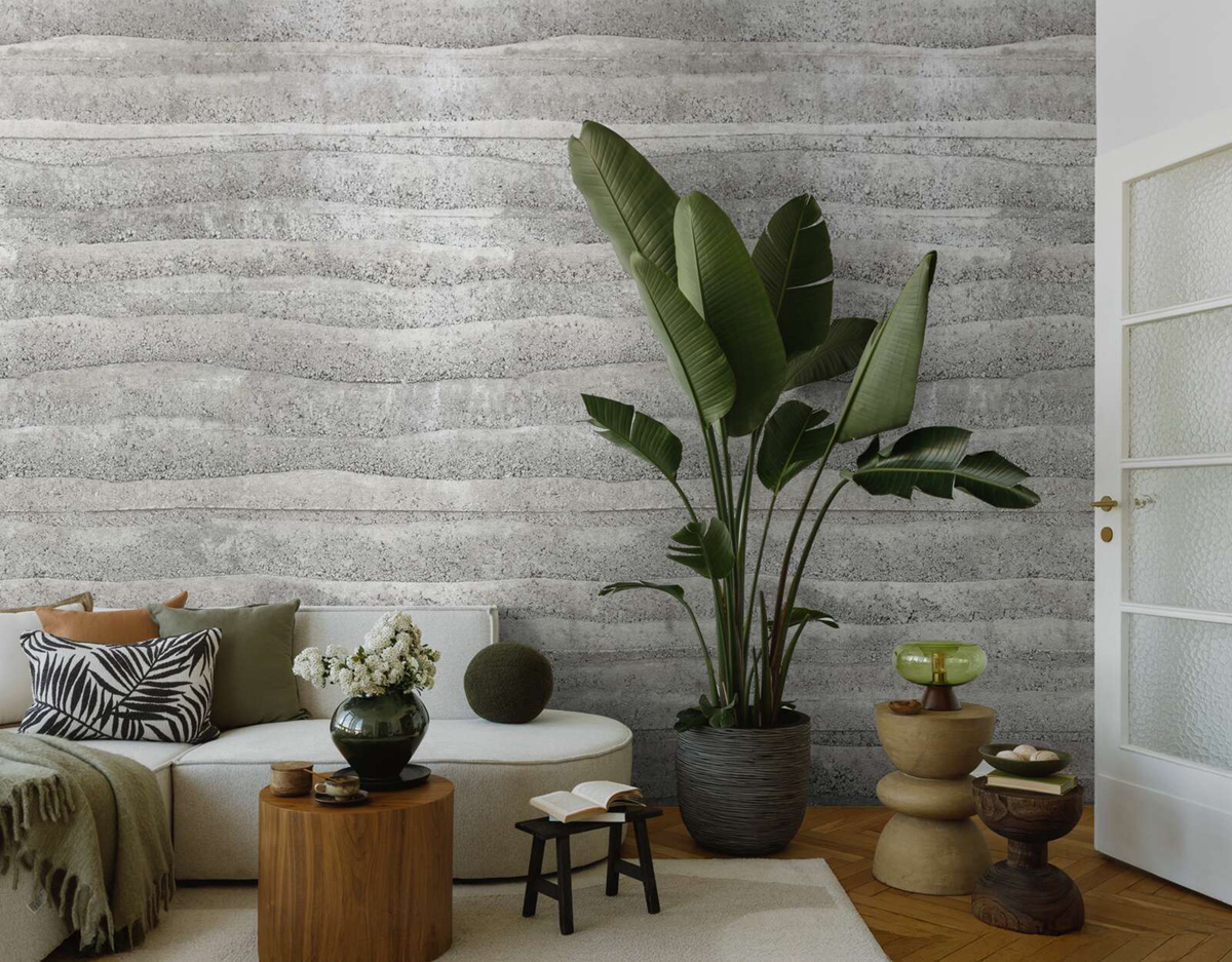 Papier peint panoramique Béton Strié gris - Vibes & Styles d'A.S. Création AMB3| Réf. AS-792173
