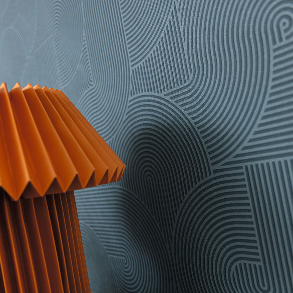 Papier peint Spirale Graphique Cercle bleu - Graphic de Casélio | Réf. GPC105516654