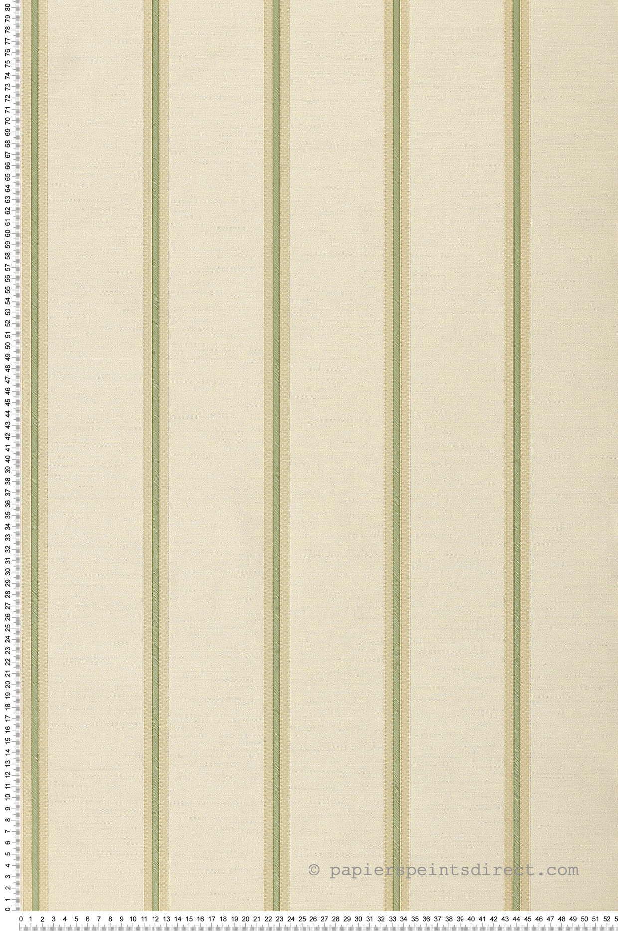 Papier peint Rayure et Strié vert et doré - San Marco de Montecolino | Réf. MC-25765