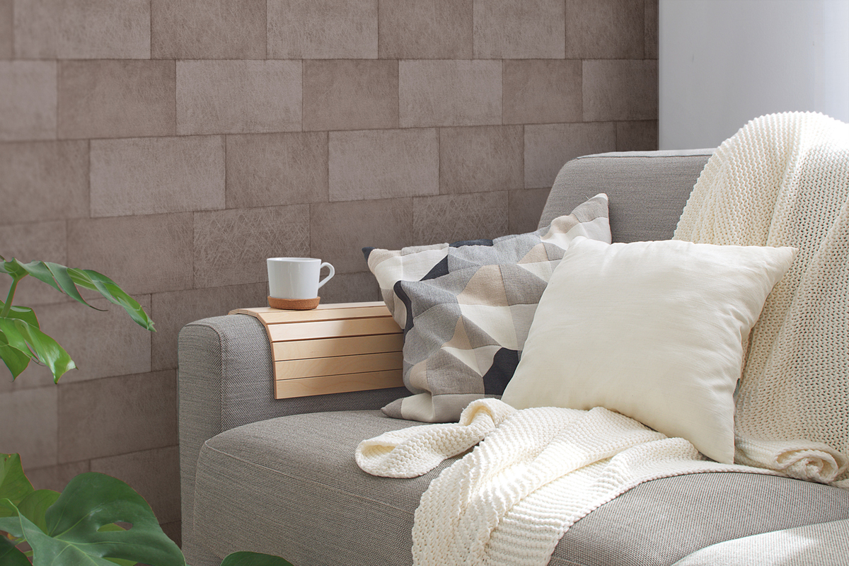 Papier peint Mur de Pierre Grattée taupe - Titanium 3 d'AS Création | Réf. SP15615