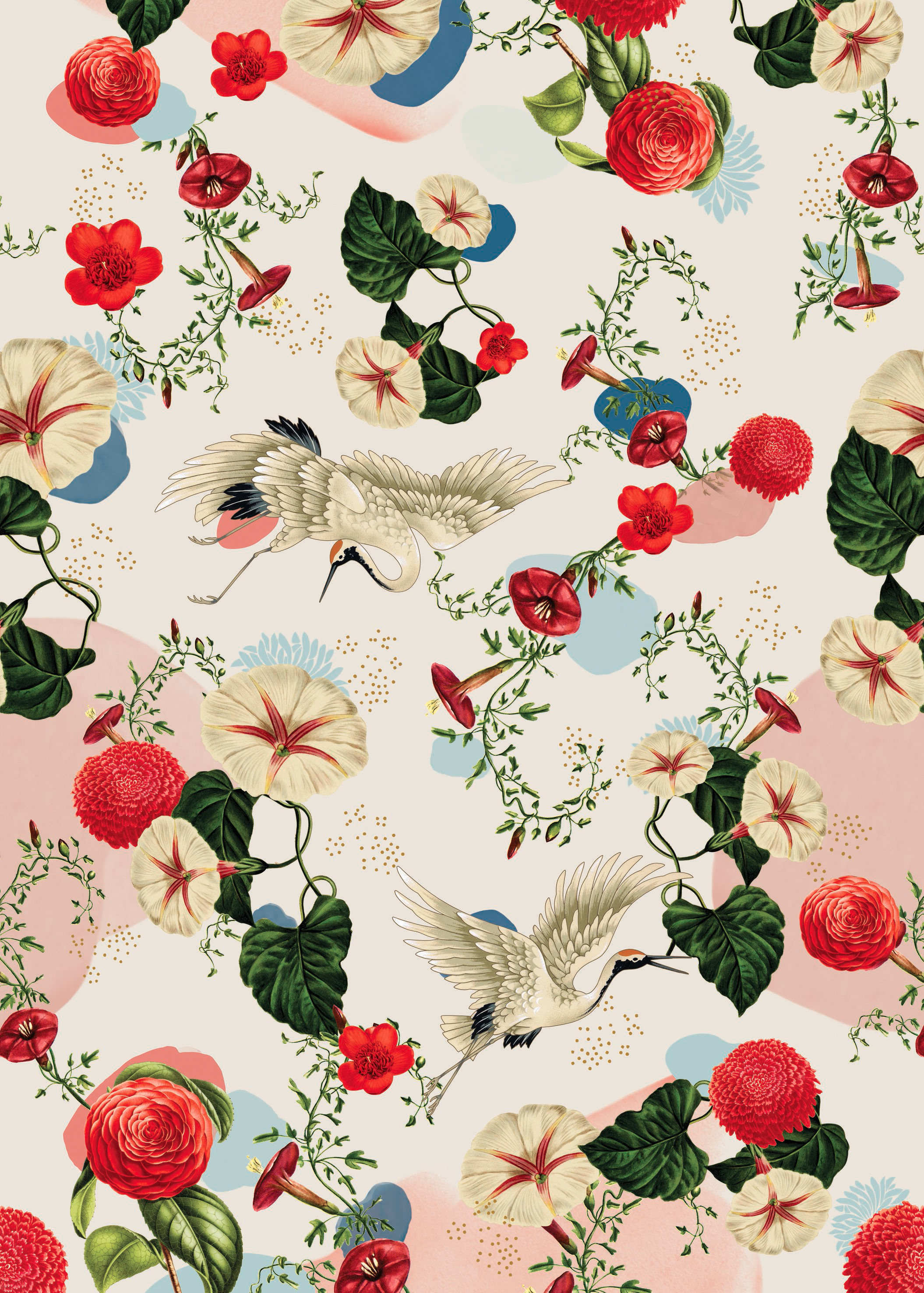 Papier peint panoramique Flouk - Hanami de Casélio | Réf. HAN100417818