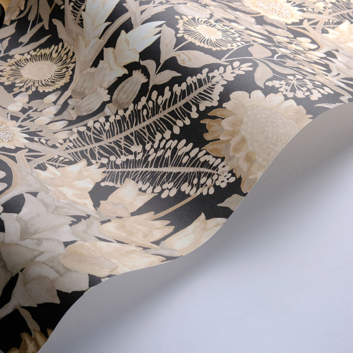 Papier peint Fleur Saint Paul de Vence beige ardoise - Echappée Belle de Casadéco AMB3| Réf. ECHA89811909