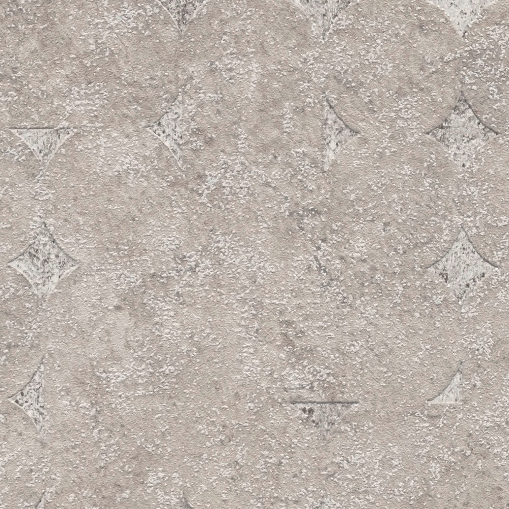 Papier peint Mosaîque Arrondie taupe argenté - Stories of Life d'A.S. Création AMB5 | Réf. AS-396562