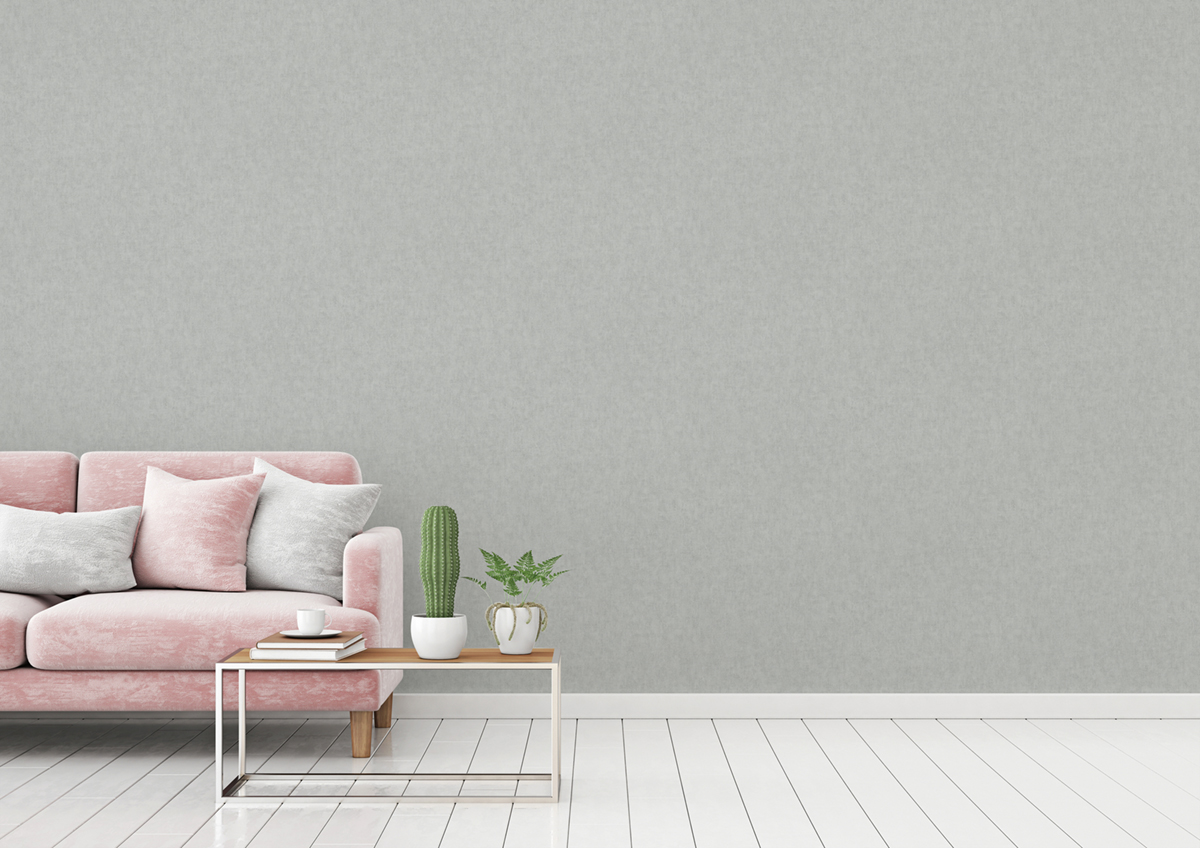 Papier peint Uni Toile gris perle - Kiruna de Lutèce AMB | Réf. LTC-375366