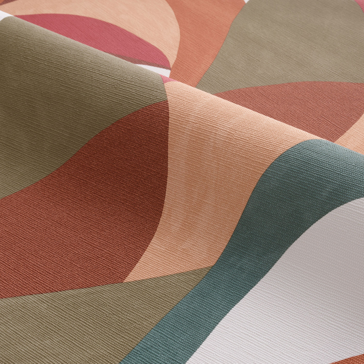 Papier peint Formes Contemporain Mandorla multicouleurs - Terra Rossa de Casamance AMBV | Réf. CAS-76200304