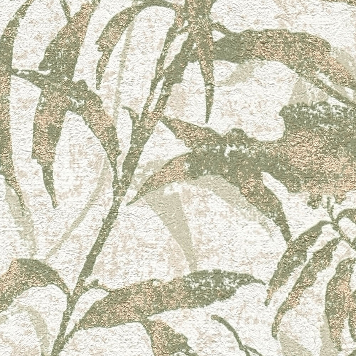 Papier peint Végétaux Jungle vert sauge doré - Metropolitan Stories 4 Hot Spots d'A.S. Création AMB5| Réf. AS-782031