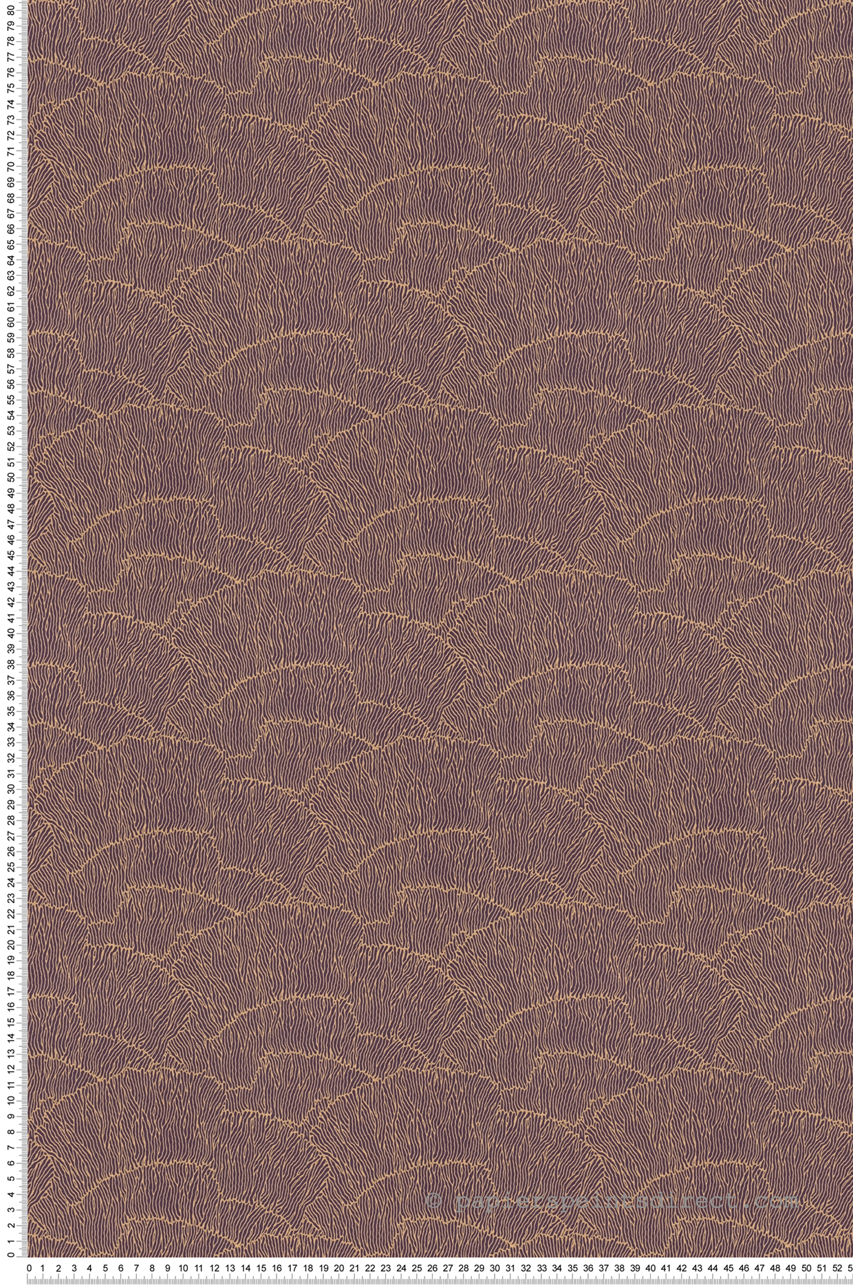 Papier peint Feuilles Abstraites Métallisées pourpre doré - Arcade d'Architects Paper | Réf. 39174-3