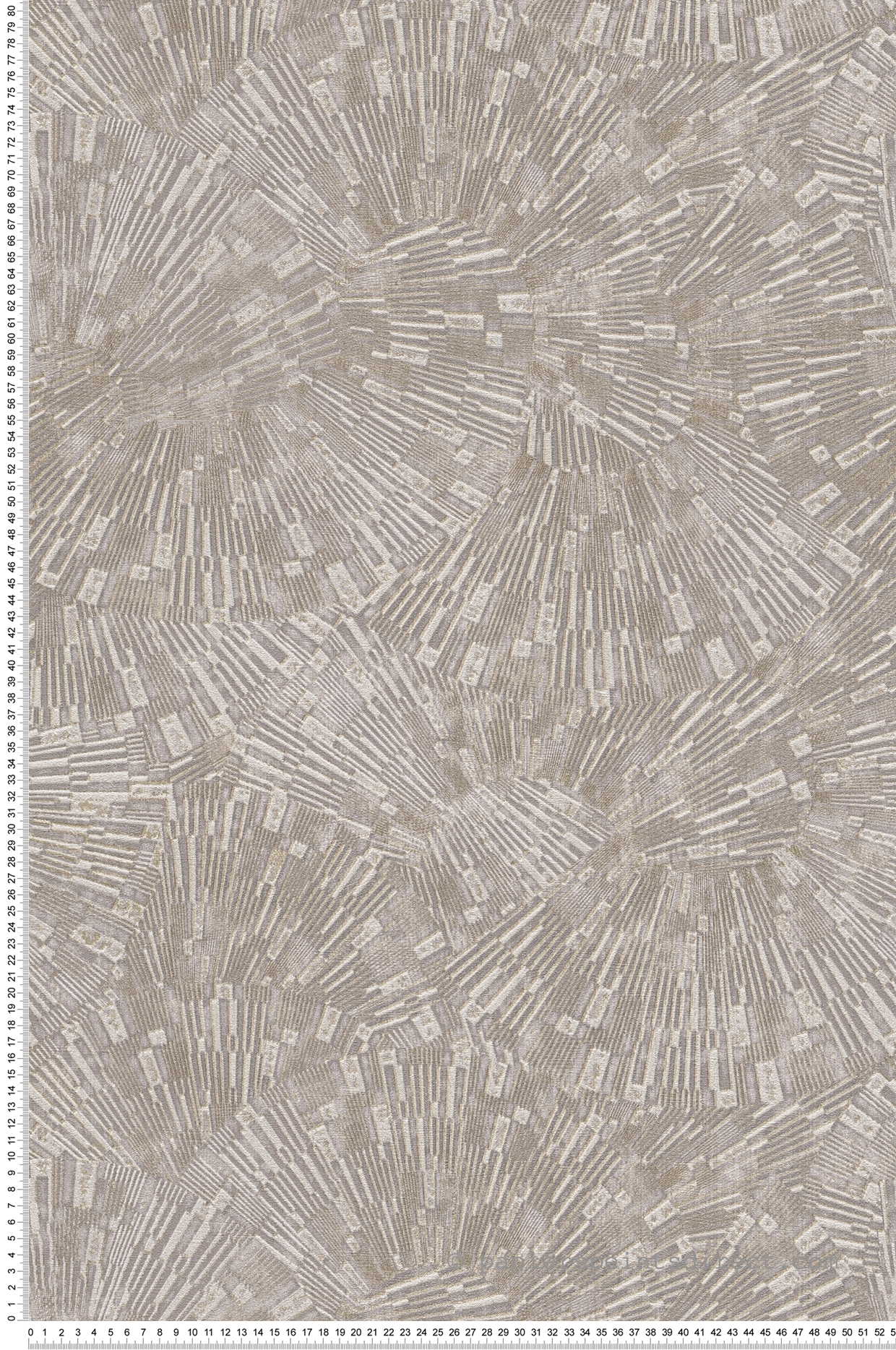 Papier peint Contemporain Géo Radiant lin - Titanium 3 d'AS Création | Réf. SP15626