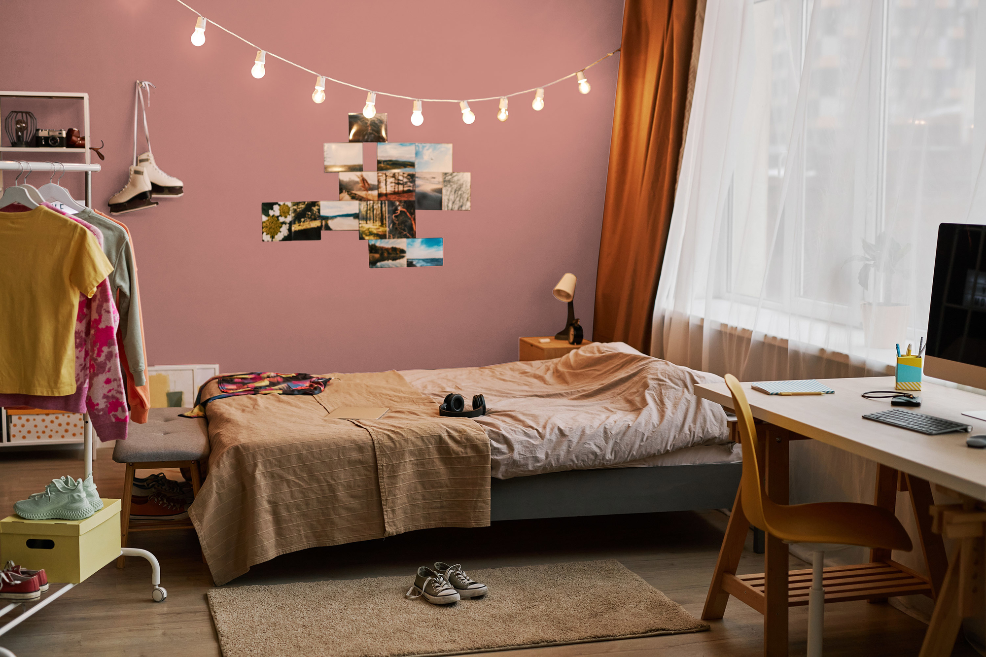 Image d'un pot de 1 litre de peinture Puro rouge varied red - c2018