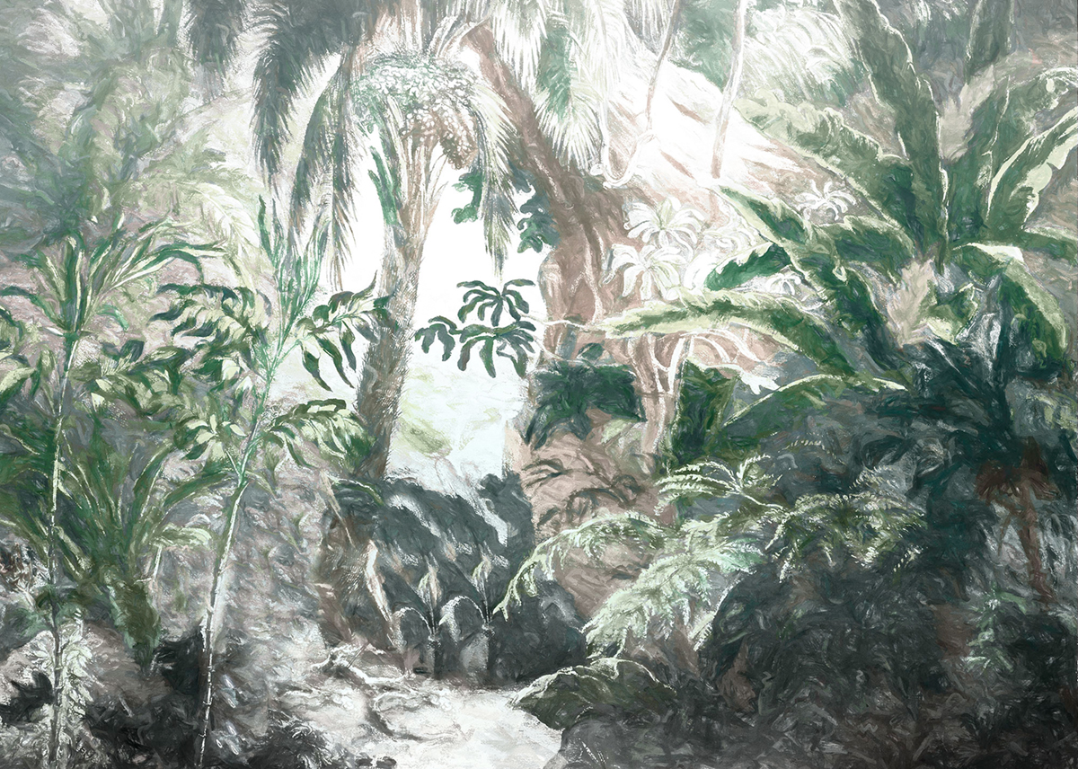 Papier peint panoramique Jungle Fata Morgana - Papier peint Komar Colors