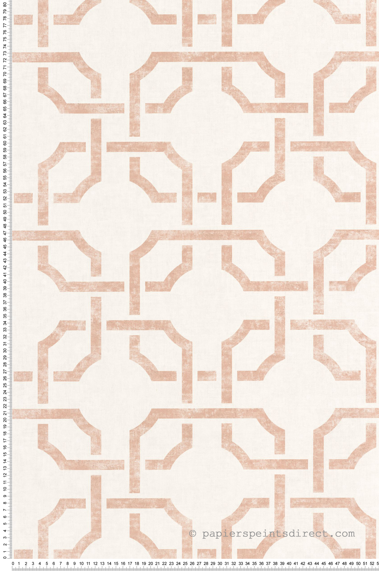 Papier peint Géométrique Mosaïque rose et irisé - Vienne de Casadéco | Réf. VIEN87354125