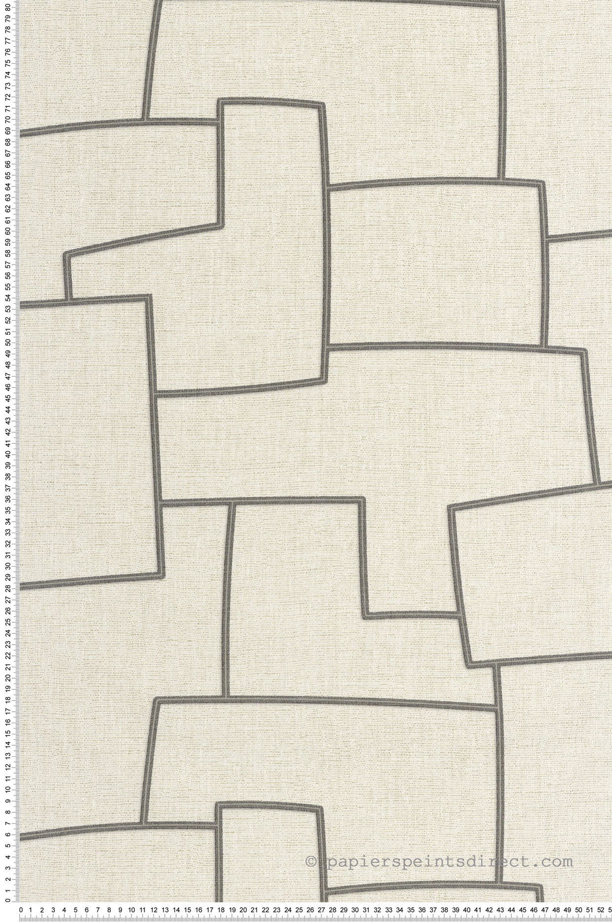 Papier peint Géométrie Lin Inca écru - Matera de Casadéco | Réf. MATA201121221