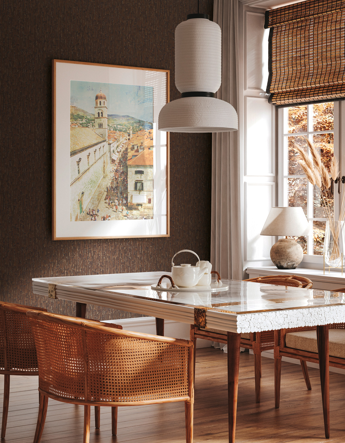 Papier peint Pierre Géométrie Moderne marron - Metropolitan Stories 4 Hot Spots d'A.S. Création | Réf. AS-786666