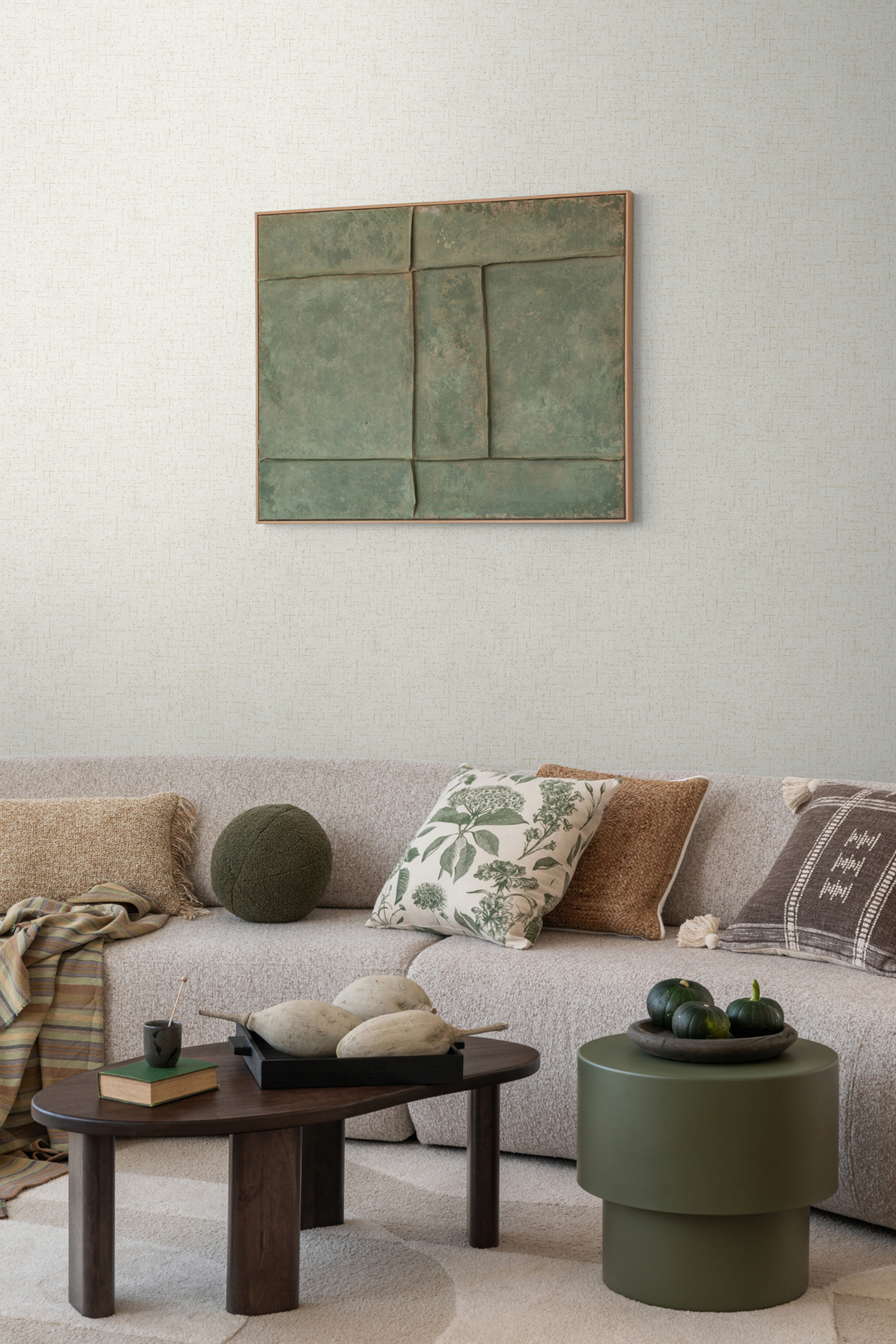 Papier peint Uni Tissage Métallisé gris bleuté doré - Cosmoliving d'A.S. Création AMB2 | Réf. AS-790668