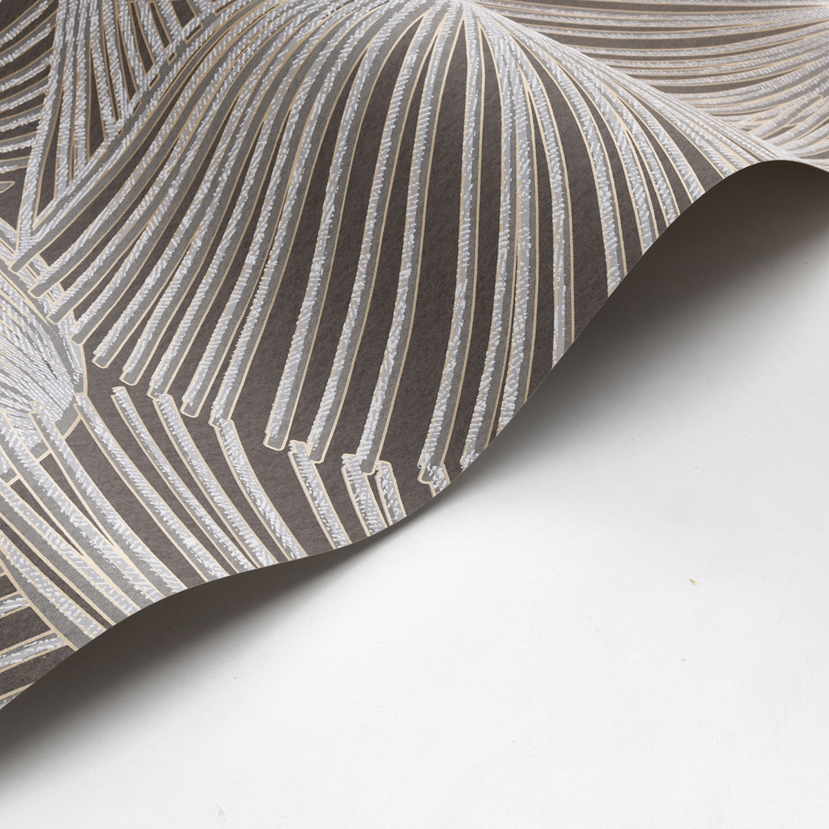 Papier peint Palme Pampelonne gris - Méditerranée de Casadéco AMBV | Réf. MEDI87429724