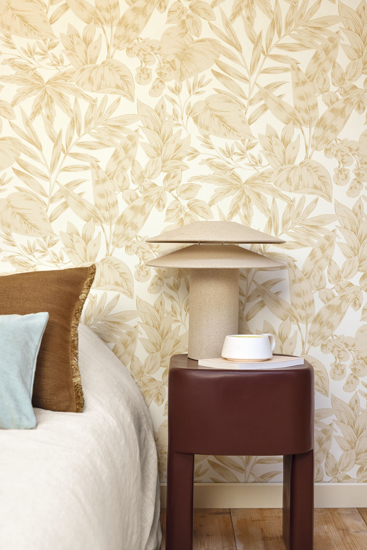 Papier peint Feuille Jungle Kalea beige - Elea de Casélio AMB2 | Réf. ELEA107361010