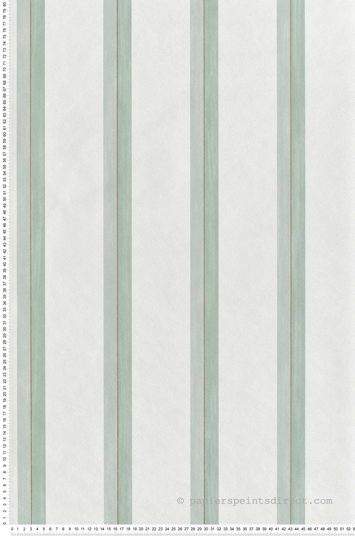 Papier peint Rayure Satisfaction vert d'eau doré - Green Life 2 de Casélio | Réf. GNL2105350708