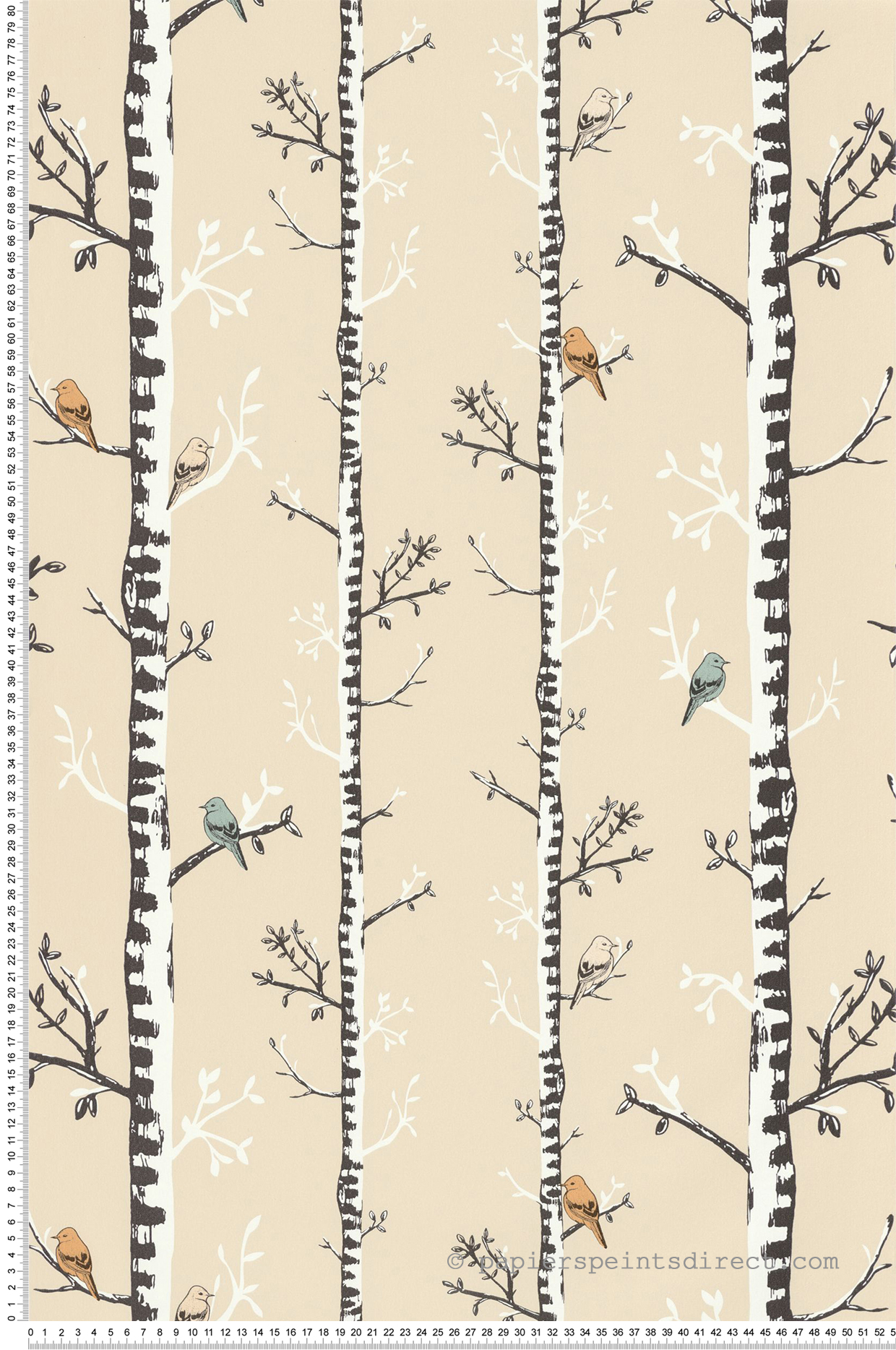Papier peint Arbre Escalader beige - Autour du Monde de Casélio | Réf. ADM103561009