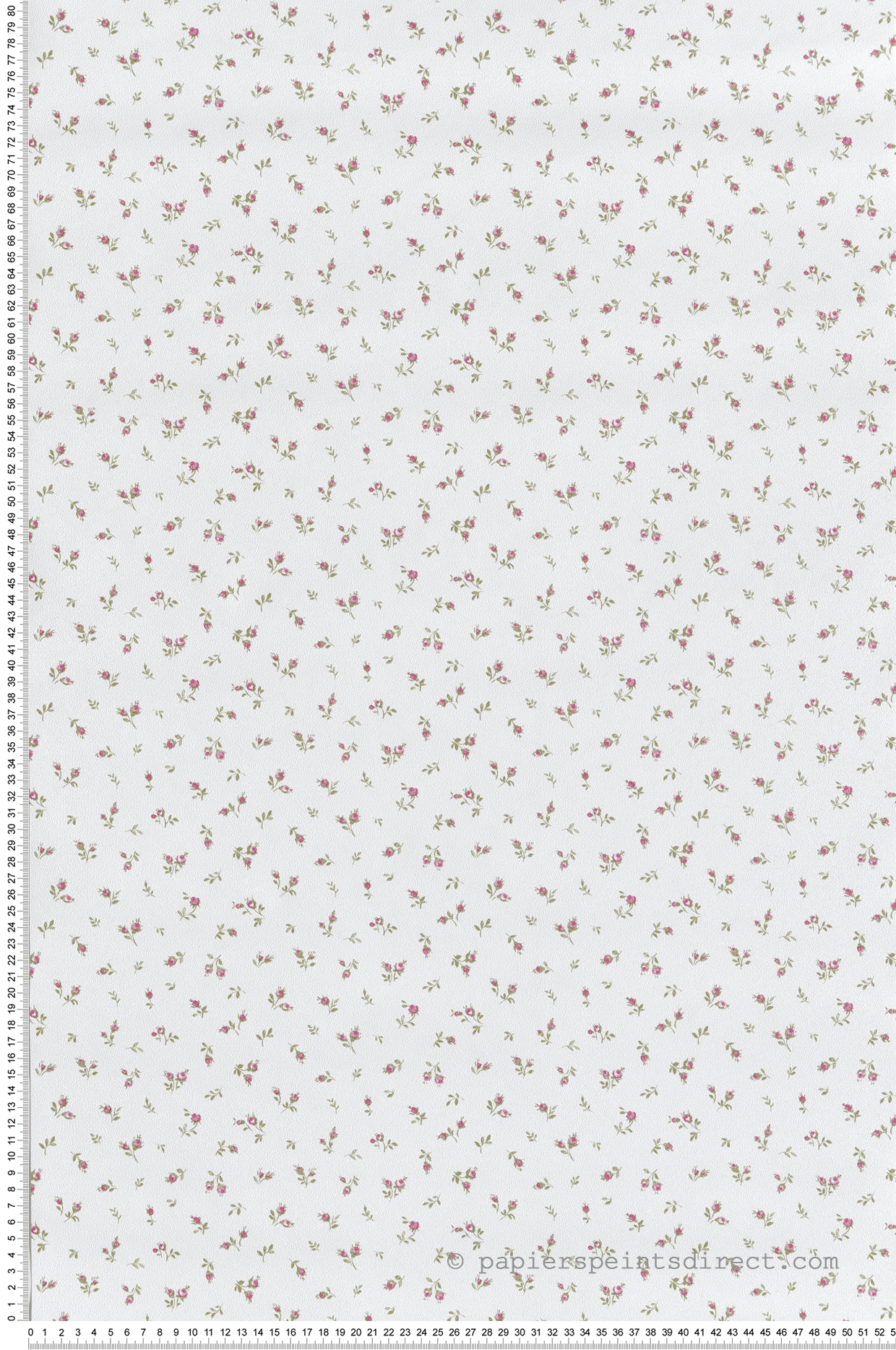 Papier peint Petites Fleurs Vintage rose vert - Garden Party 2 de Montecolino | Réf. MC-8371