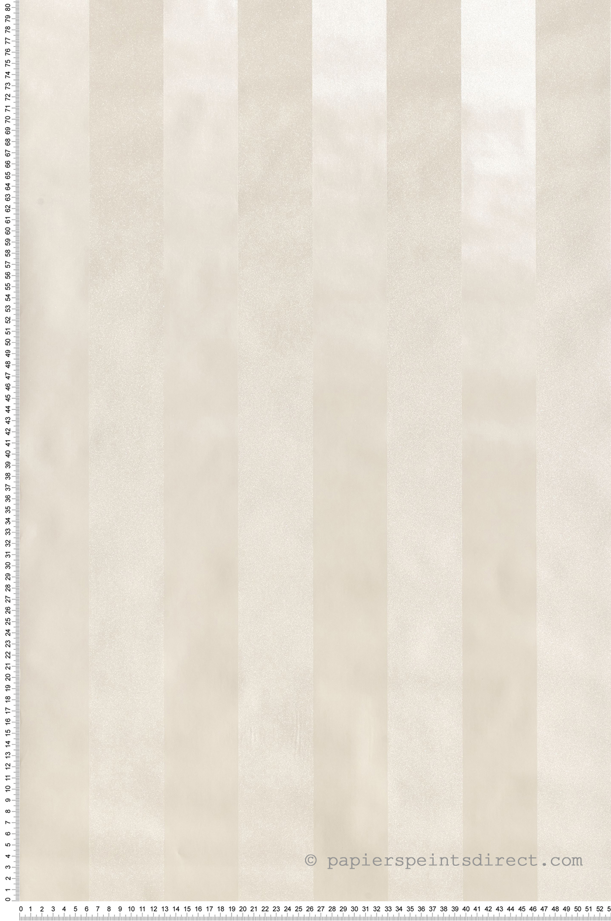 Papier Peint Rayures irisées crème - Jeux de rayures 2 de Lutèce  | Réf. LTC-G67557