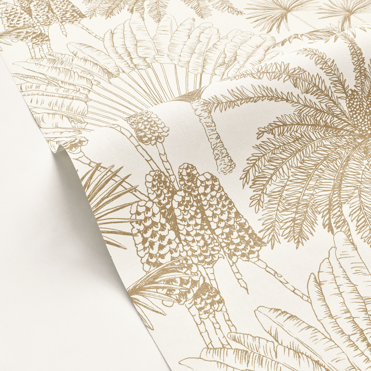 Papier peint Jungle Paradisia doré blanc - Moonlight 2 de Casélio AMB | Réf. MLGT104330233