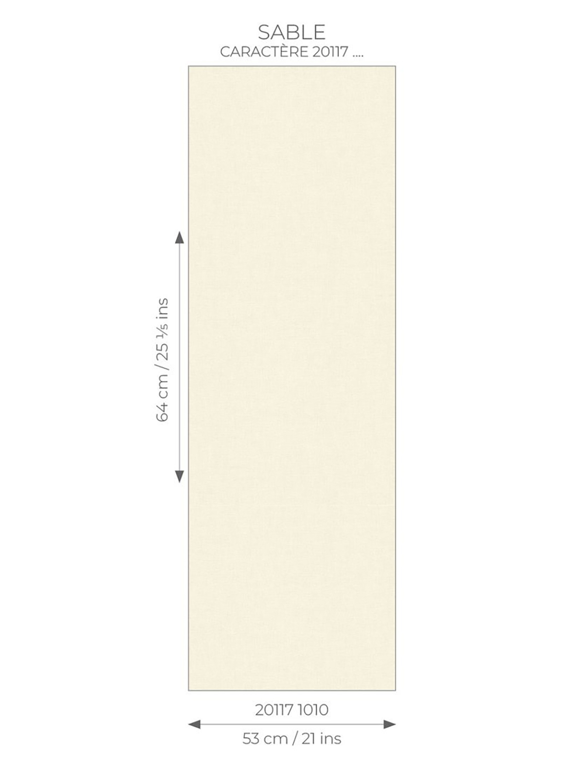 Papier peint Uni Lin Caractère écru - Seaside de Casadéco AMB7 | Réf. SEAS201171010