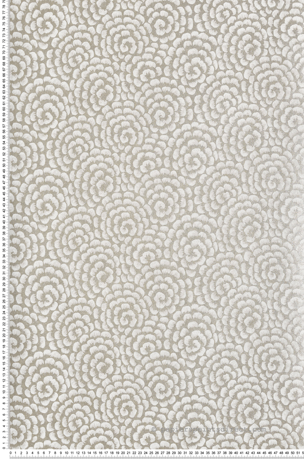 Papier peint Fleurs Kingsley argenté - Ashdown de Nina Campbell | Réf. OSB-NCW4395-04