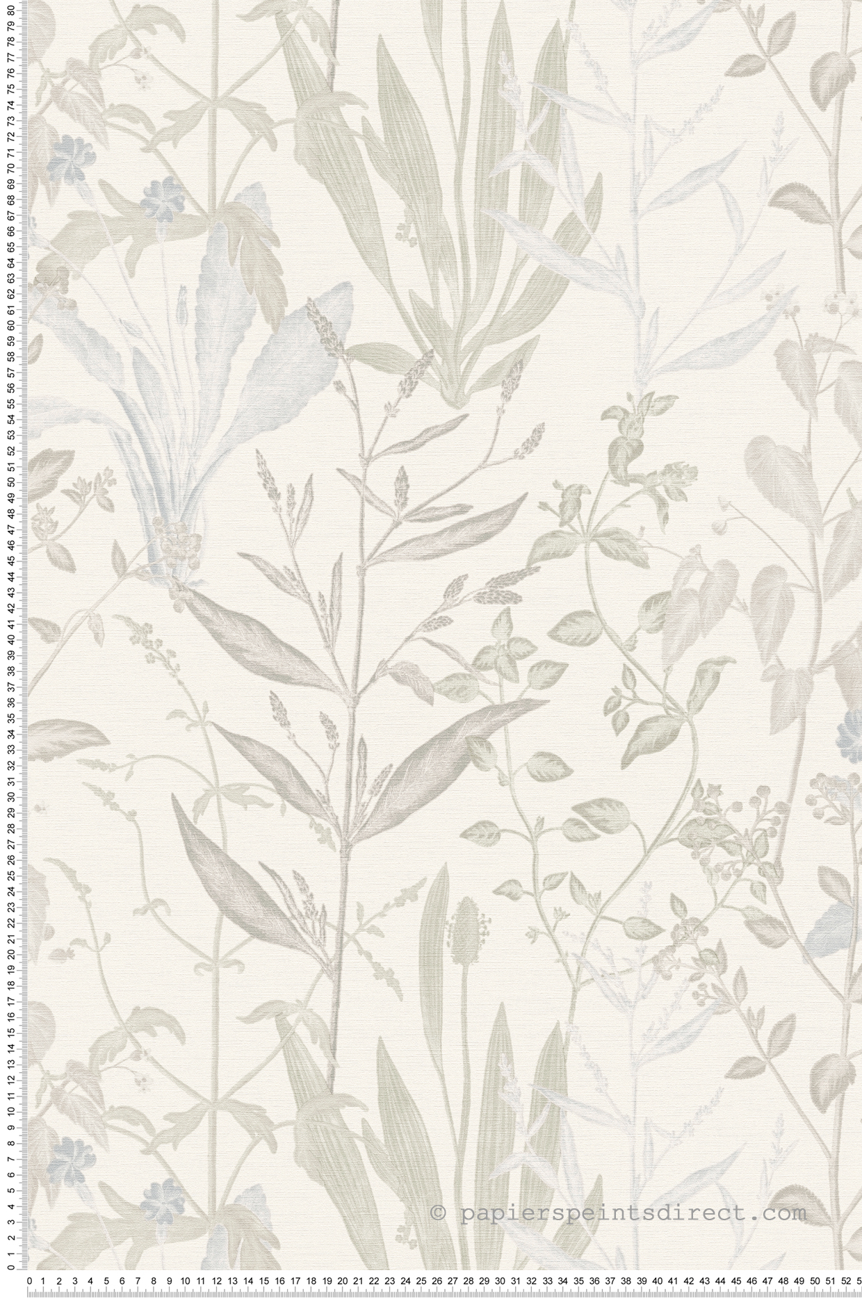 Papier peint Botanique Aquarelle Herbes beige - Vibes & Styles d'A.S. Création | Réf. AS-790091