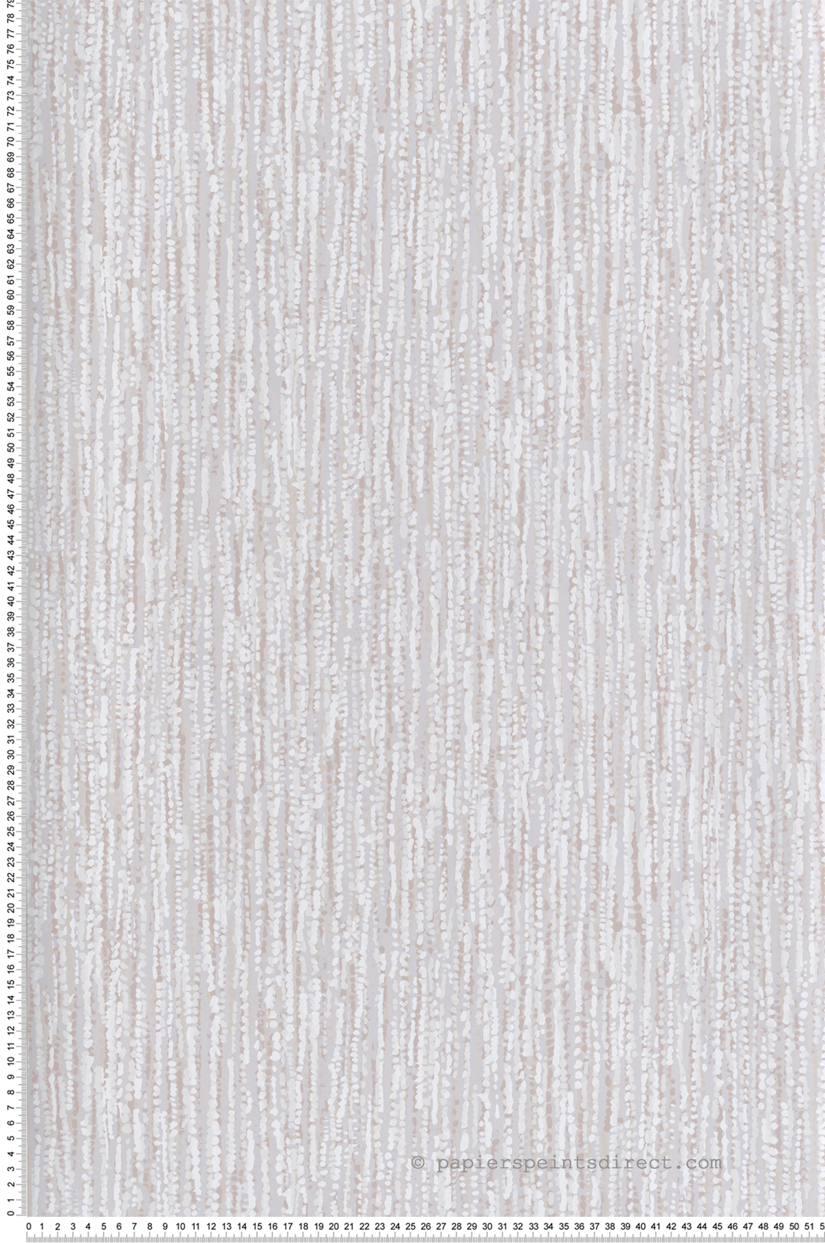 Papier peint Ligne Pointillée Corliss rose poudré beige - Harmony de Lutèce | Réf. LTC-FD27157