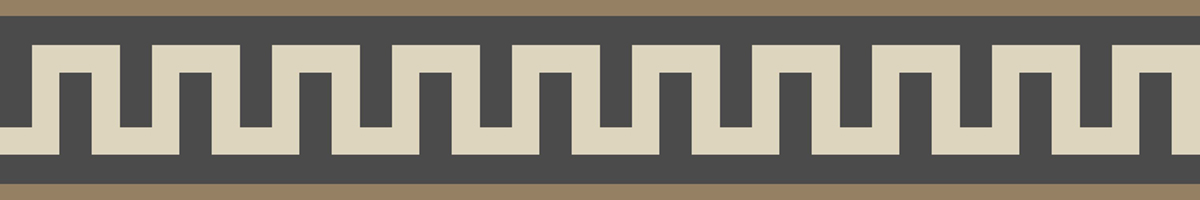 Galon Symbole Egypte Audacieuse fusain - Galons et Frises de Casadéco AMB4| Réf. GAFR200409199