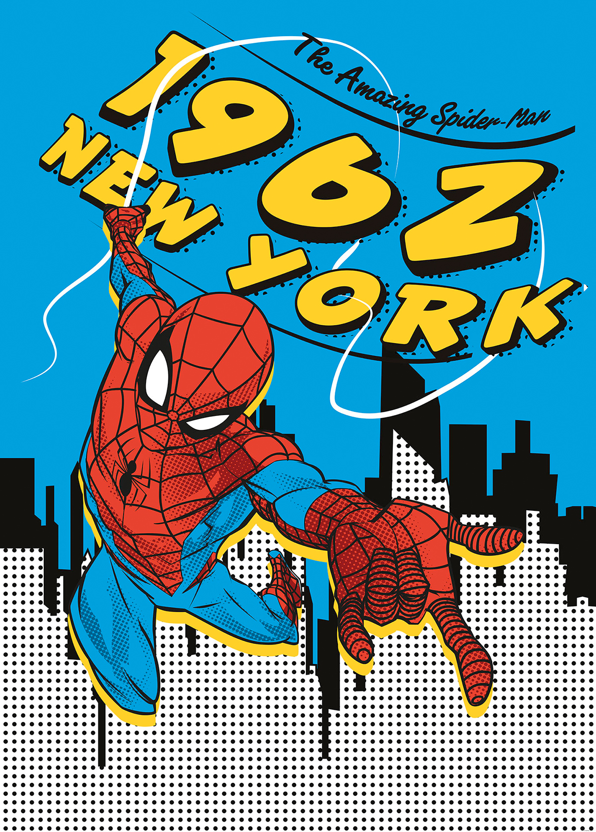 Papier peint panoramique Spider-Man New York - Papier Peint Komar Into Adventure