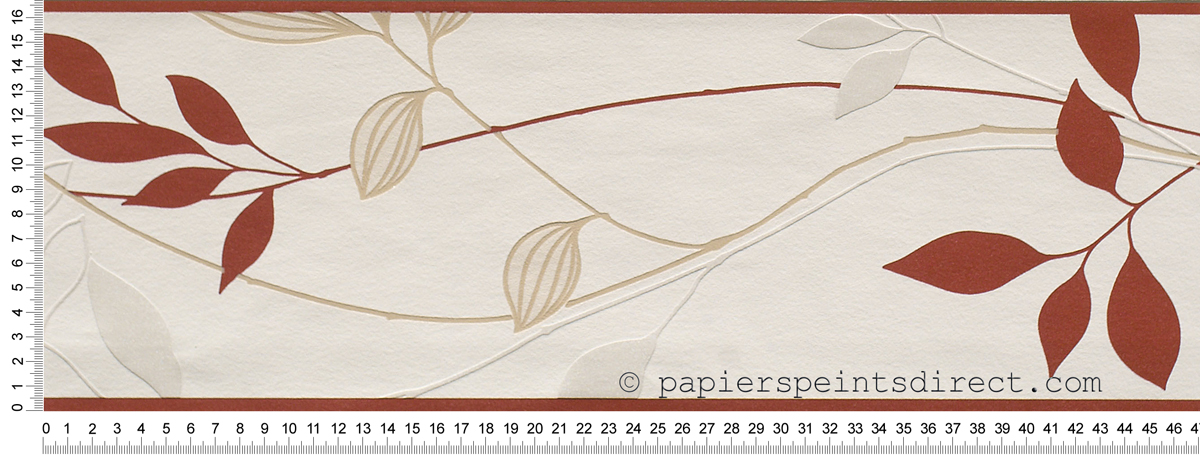 Frise Fresh Garden Rouge - papier peint AS Création