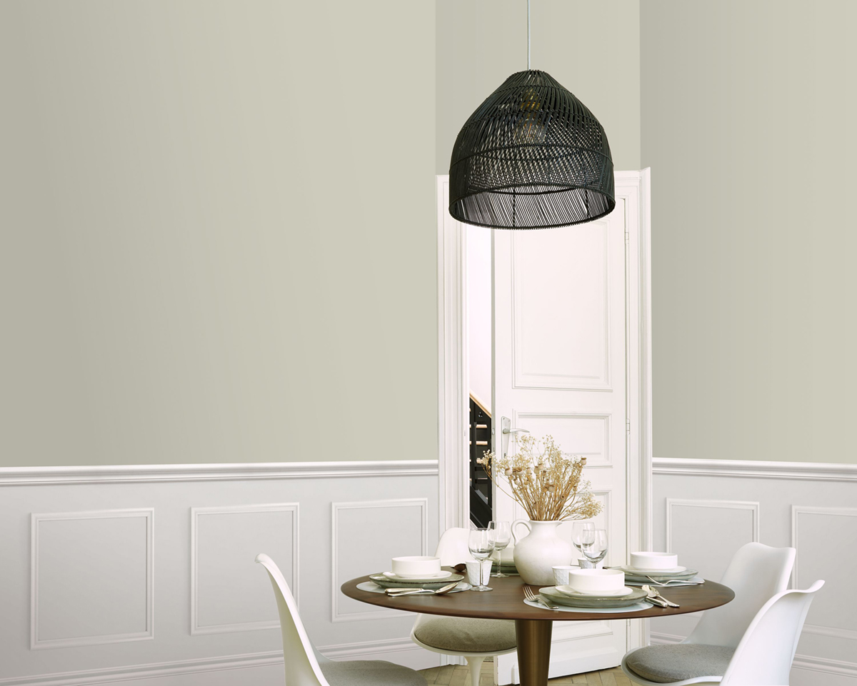 Papier peint Soubassement Bibliothèque Moulure Régulière grège - Galons et Frises de Casadéco | Réf. GAFR200461444