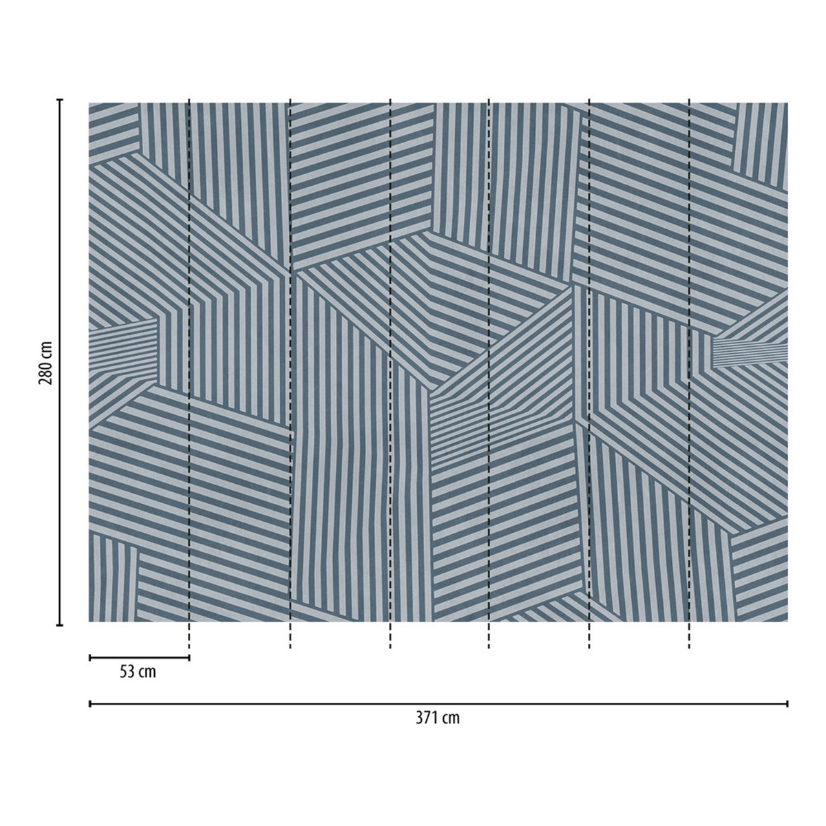 Papier peint panoramique Formes 3D Lignes - The Wall 3 d'A.S. Création AMB3 | Réf. AS-398921