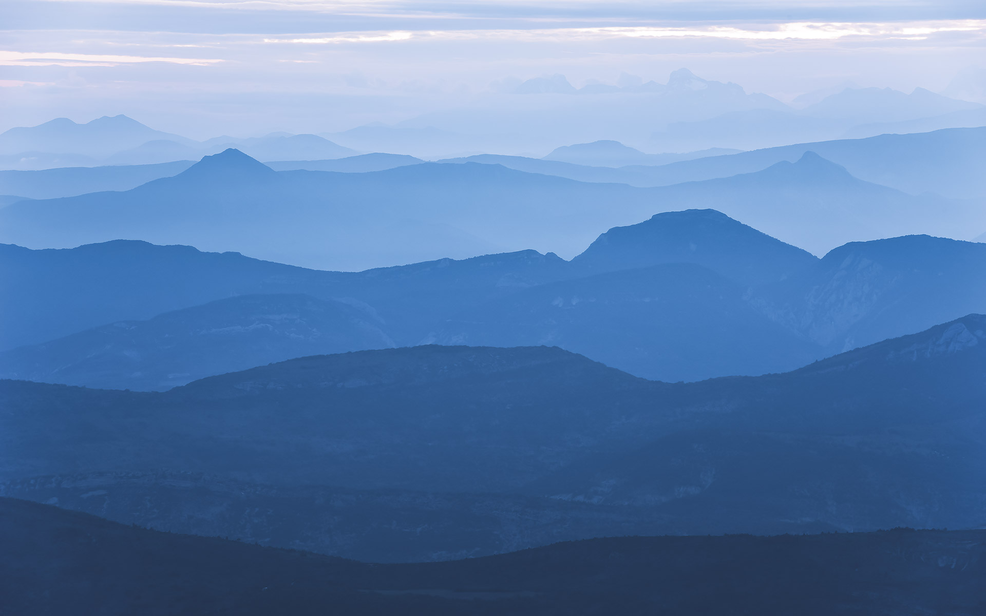 Panoramique Blue Mountain  - Papier peint Komar