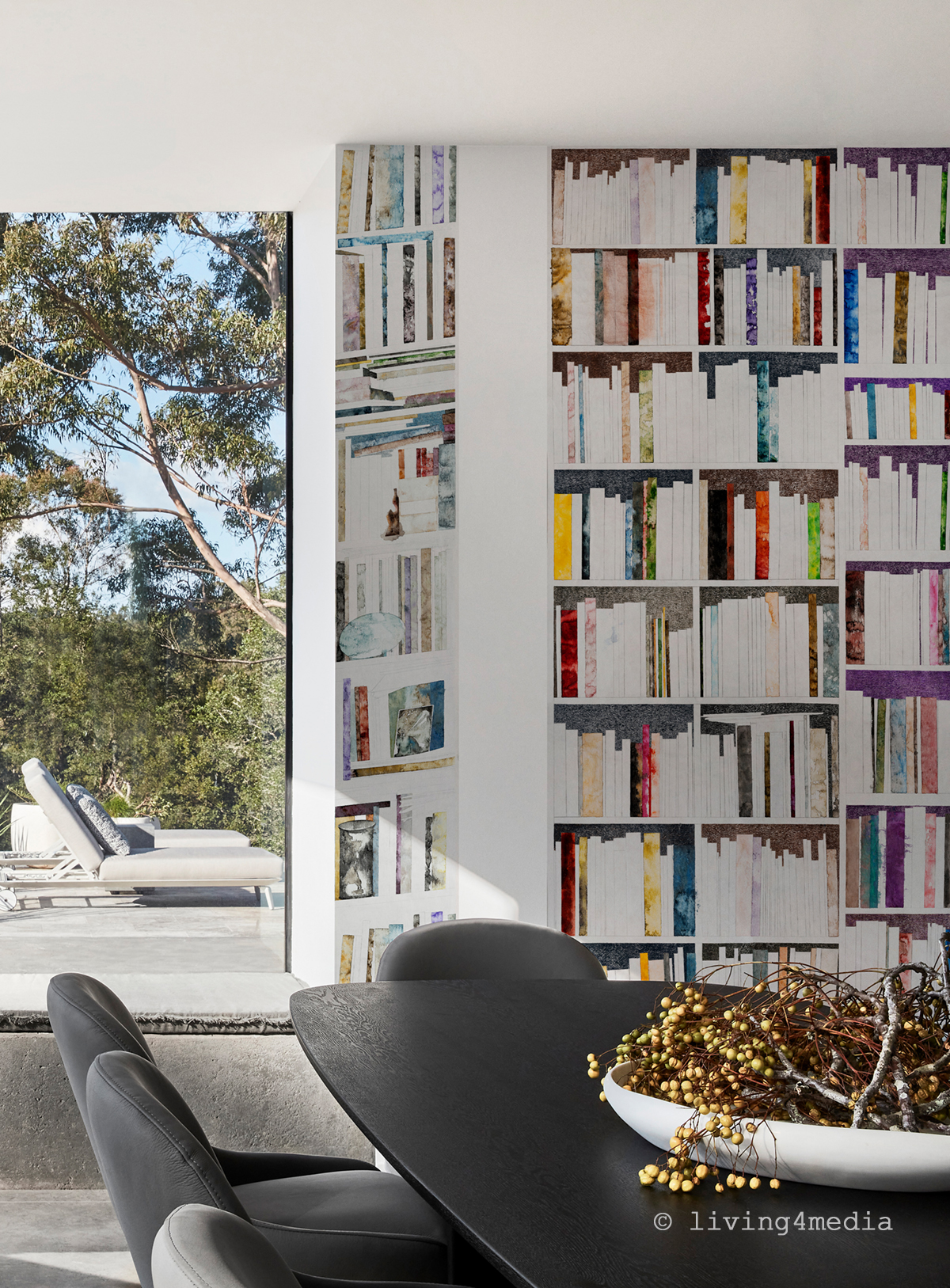 Papier peint panoramique Bibliothèques Original A - 1/2/3 AMB2 - Isidore Leroy