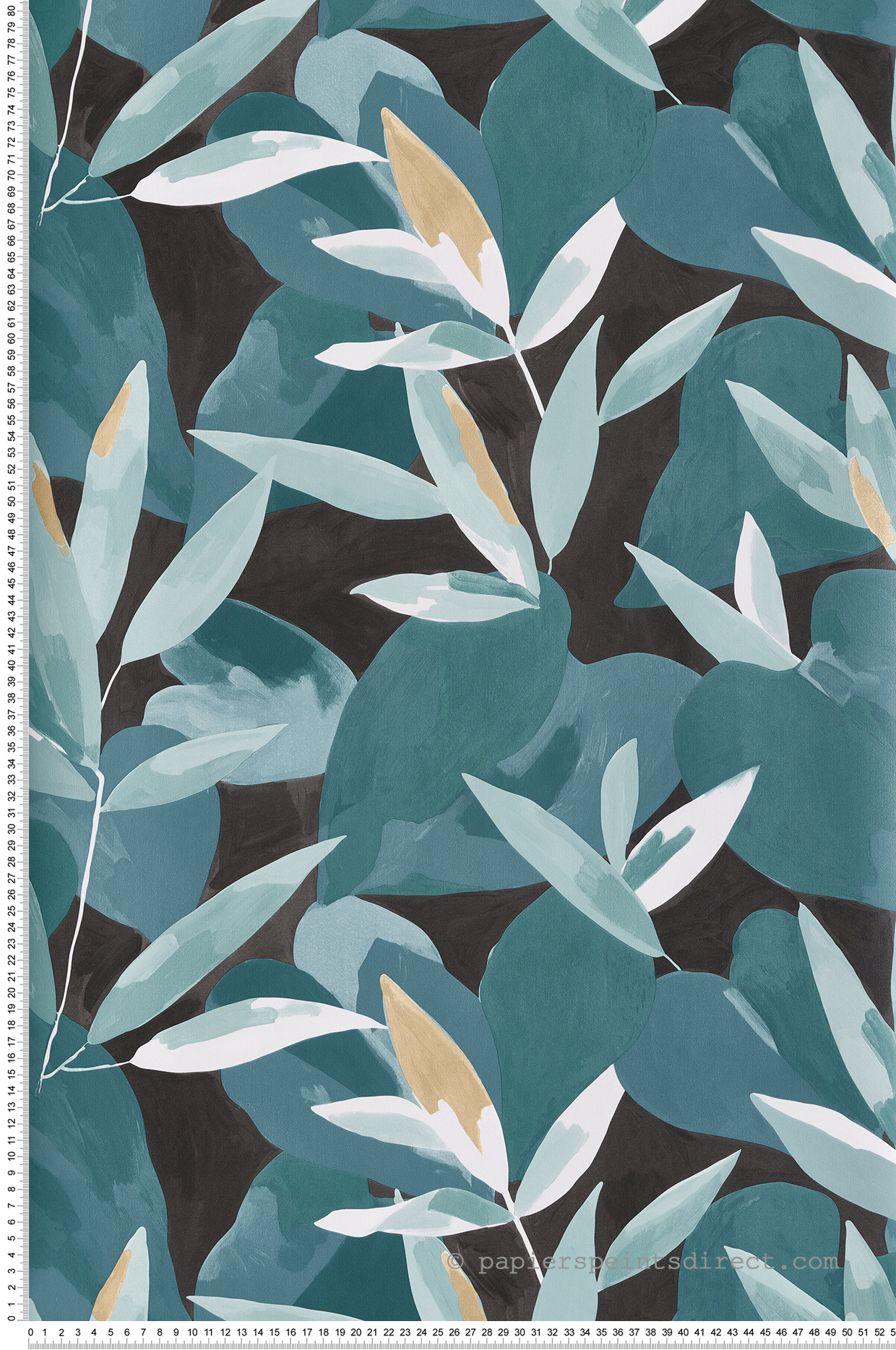 Papier peint Feuillage Influence vert et doré - Imagination de Casélio | Réf. IMG102157394