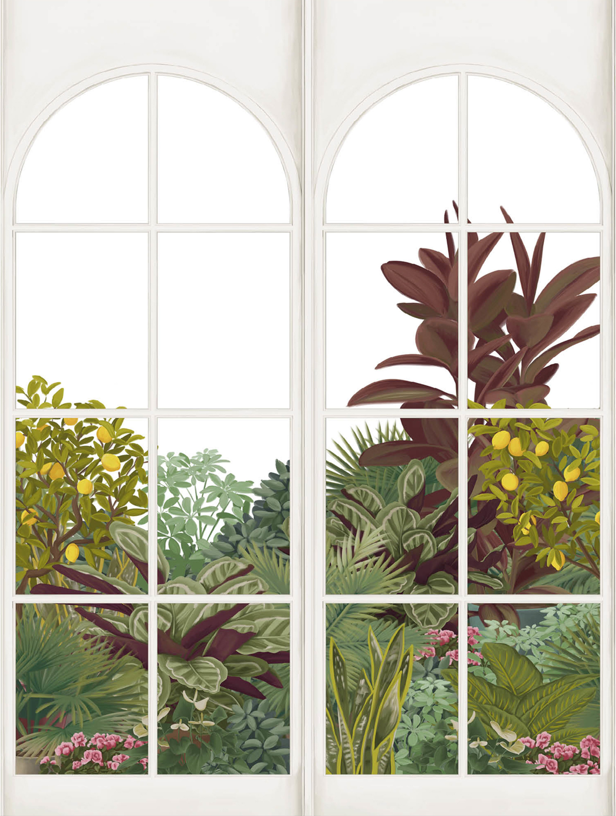 Papier peint panoramique Végétaux Verdant Cascade vert 212 X 280 - Kitchen Box de Casélio | Réf. KBO106927226