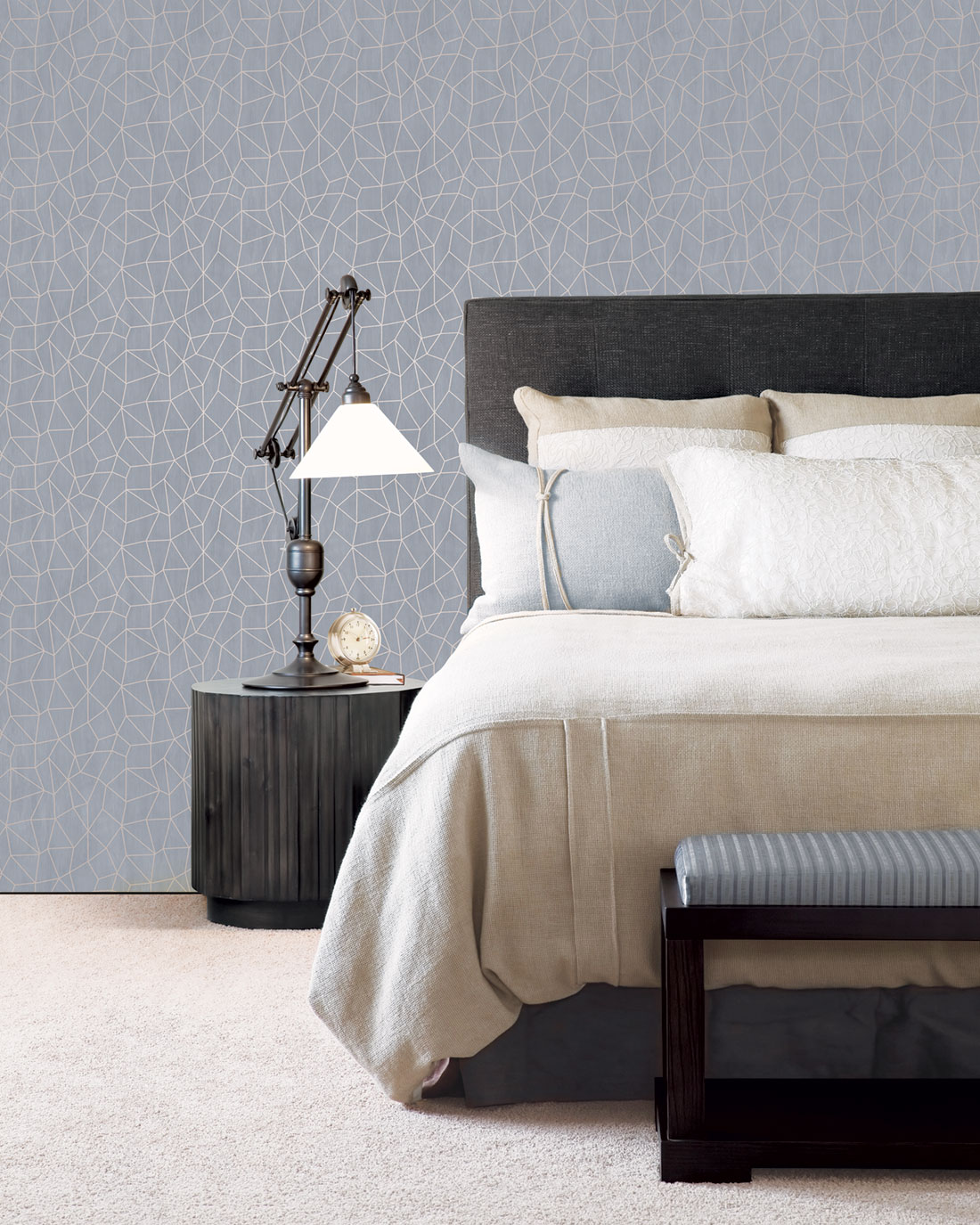 Papier peint graphique chic gris - Special FX de Lutèce | Réf. LTC-G67697