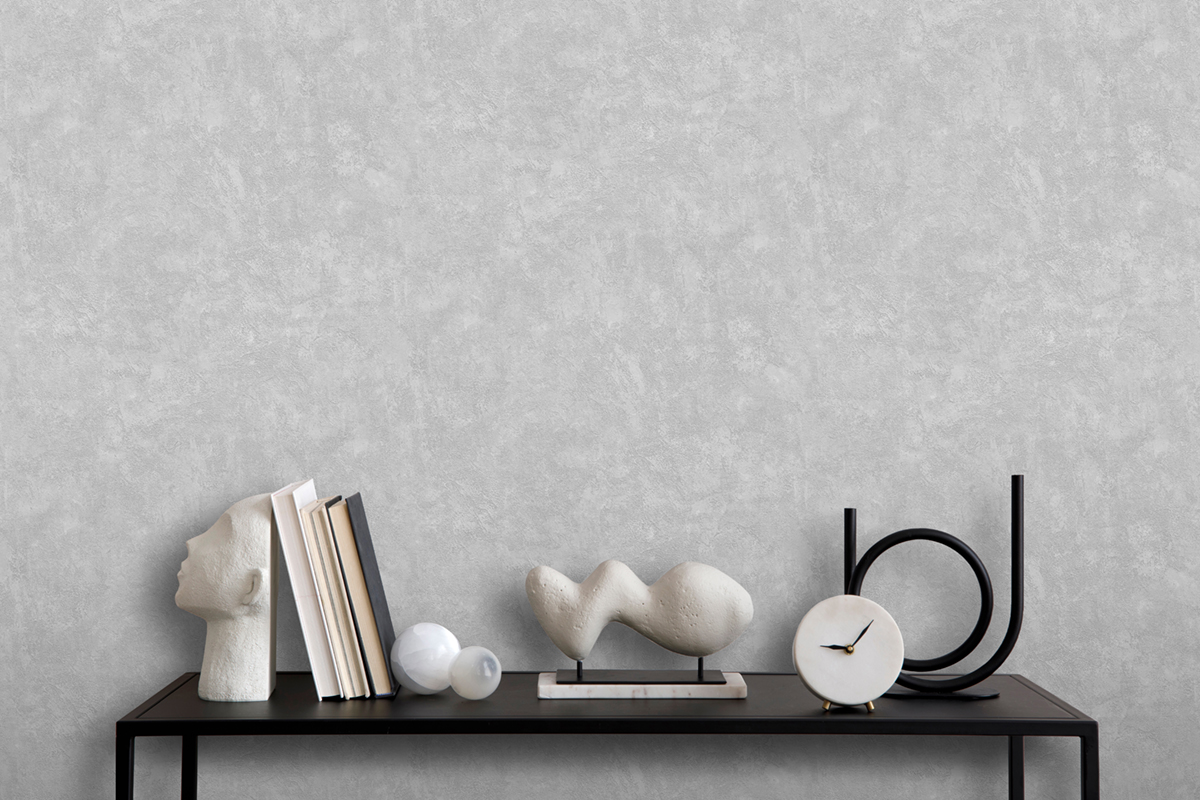 Papier Peint Uni Béton Ciré gris - Artifice d'Ugépa | Réf. UGP-M79629