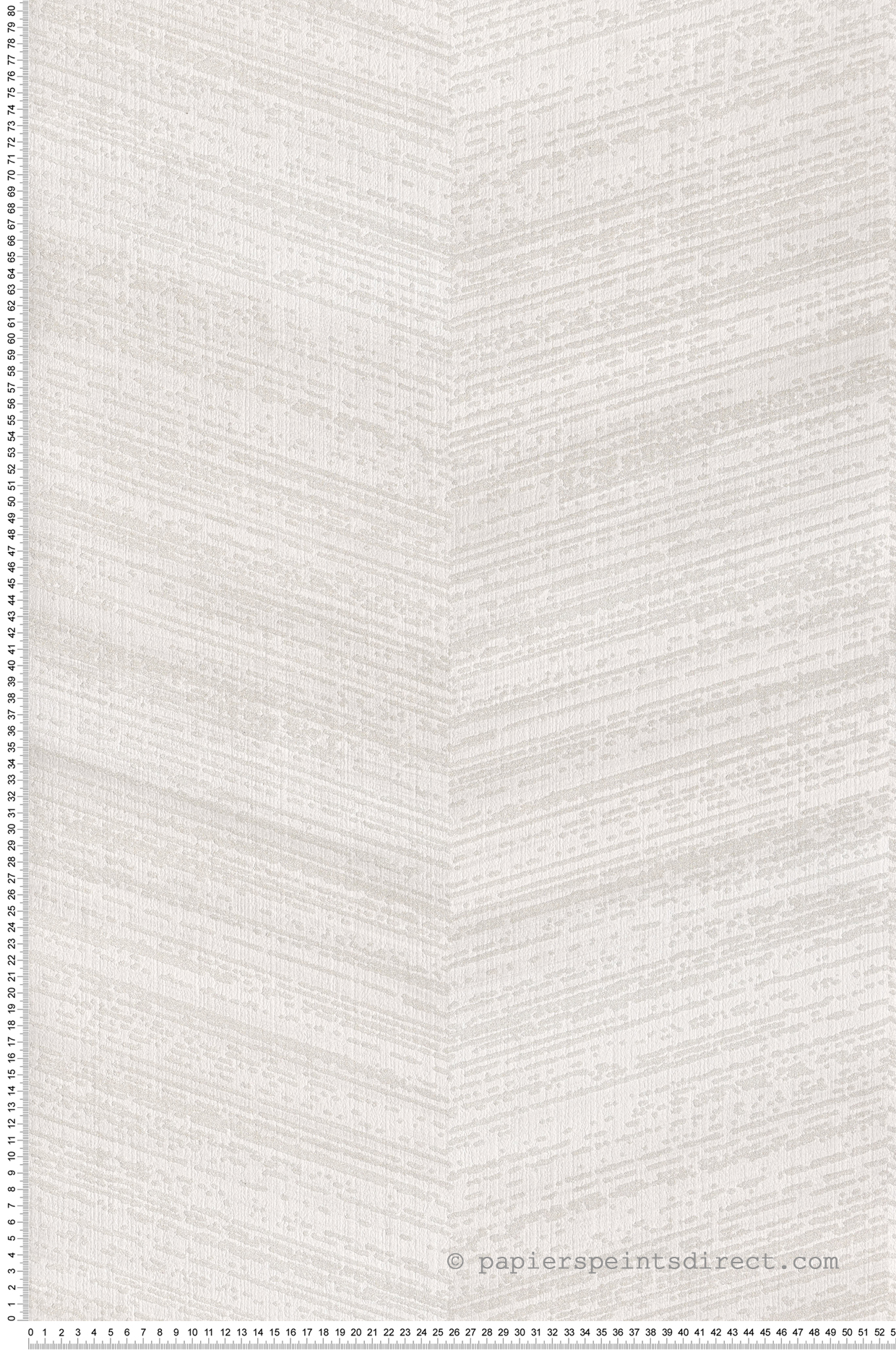 Papier peint Chevrons de Billes blanc cassé - Pearl de Montecolino | Réf. MC-81328
