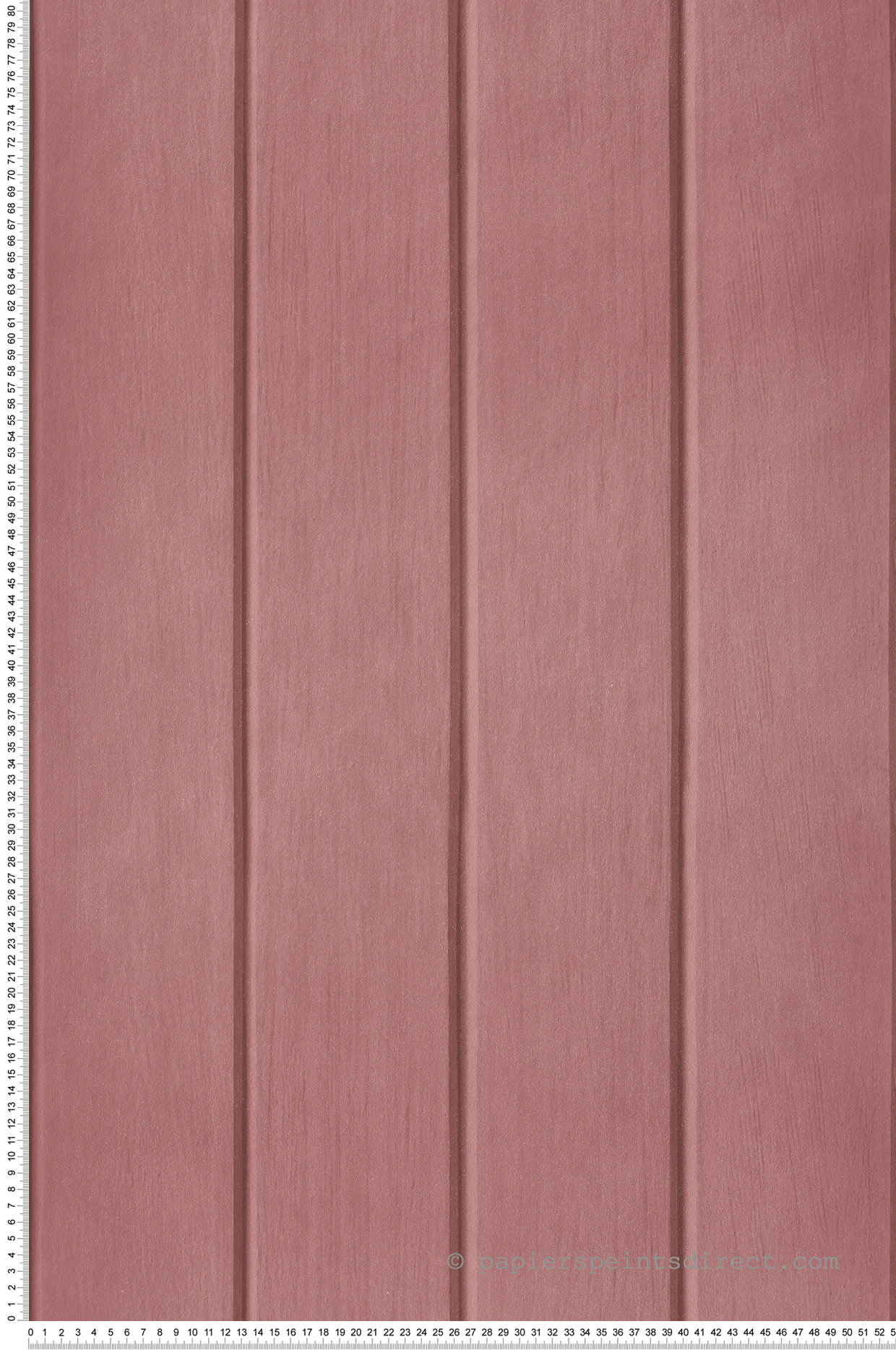 Papier peint Lambris Bois Épicéa vieux rose foncé - Babyland 2 de Lutèce | Réf. LTC-14878