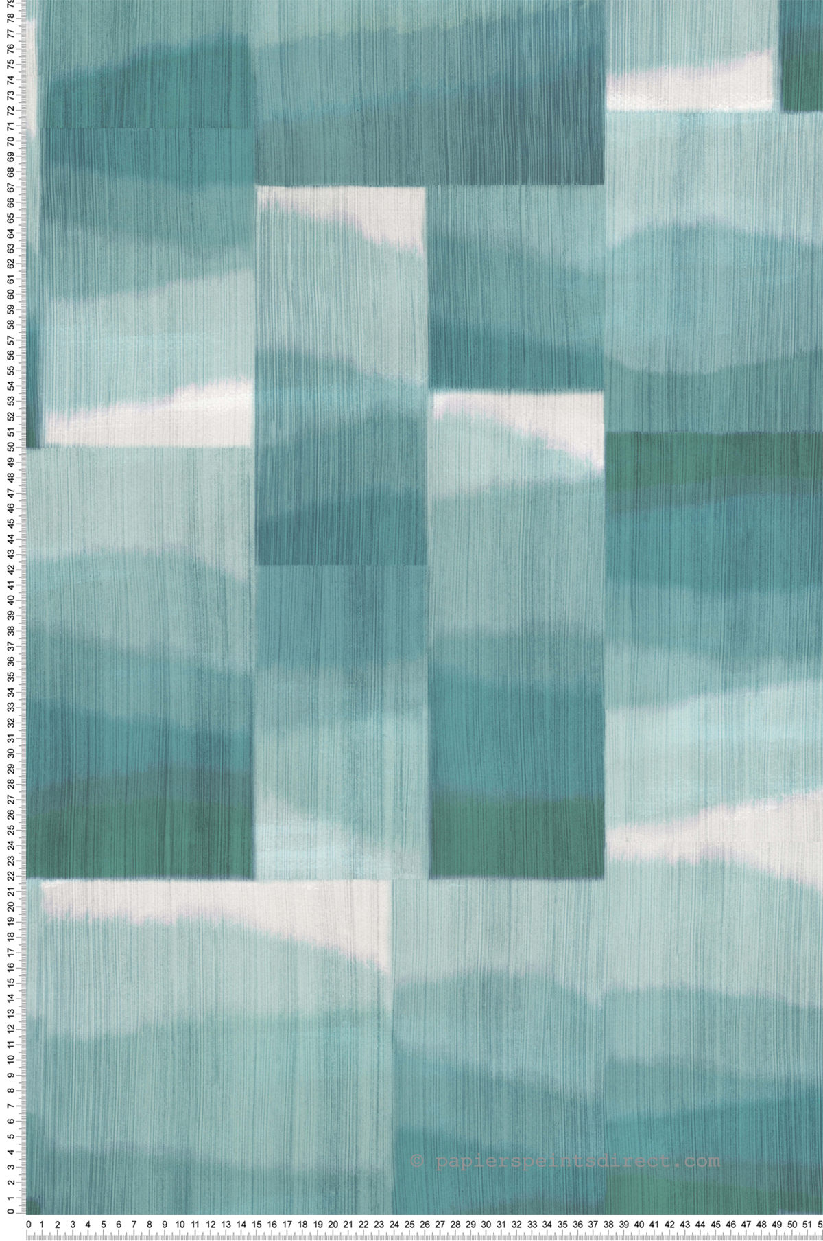 Papier peint Géométrique Tie and Dye vert - Kanoko d'Osborne & Little | Réf. OBS-W7553-01