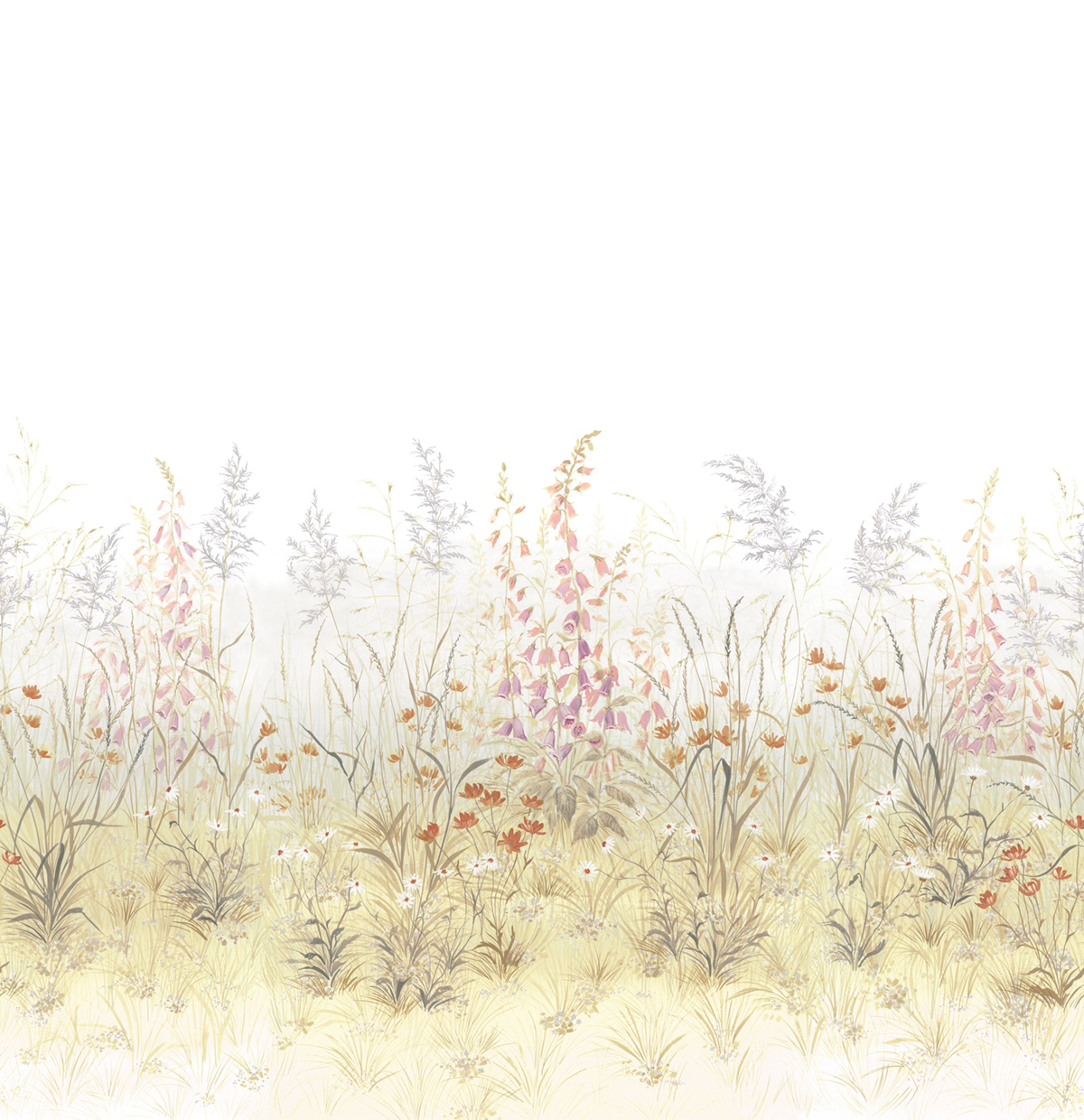 Papier peint panoramique Fleur Maison d'été L vert 300X310 - Wonderwalls 2 de Casadéco | Réf. WDWD200107409