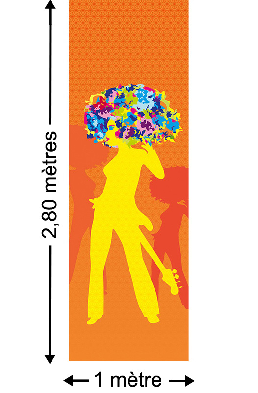 Mrs. Funcky Vibes - Papier peint lé unique