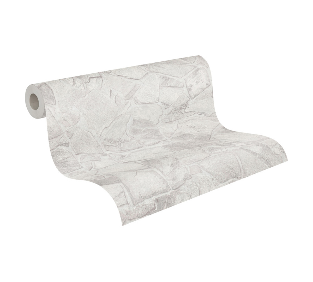 Papier peint Pierre Parement gris clair - Elements 2 d'A.S. Création ROLL | Réf. AS-389350